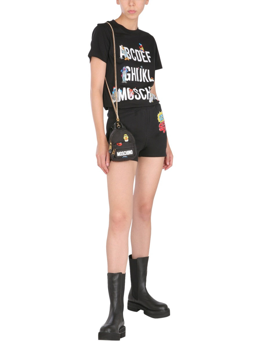 Sweat Shorts Black Cotton
