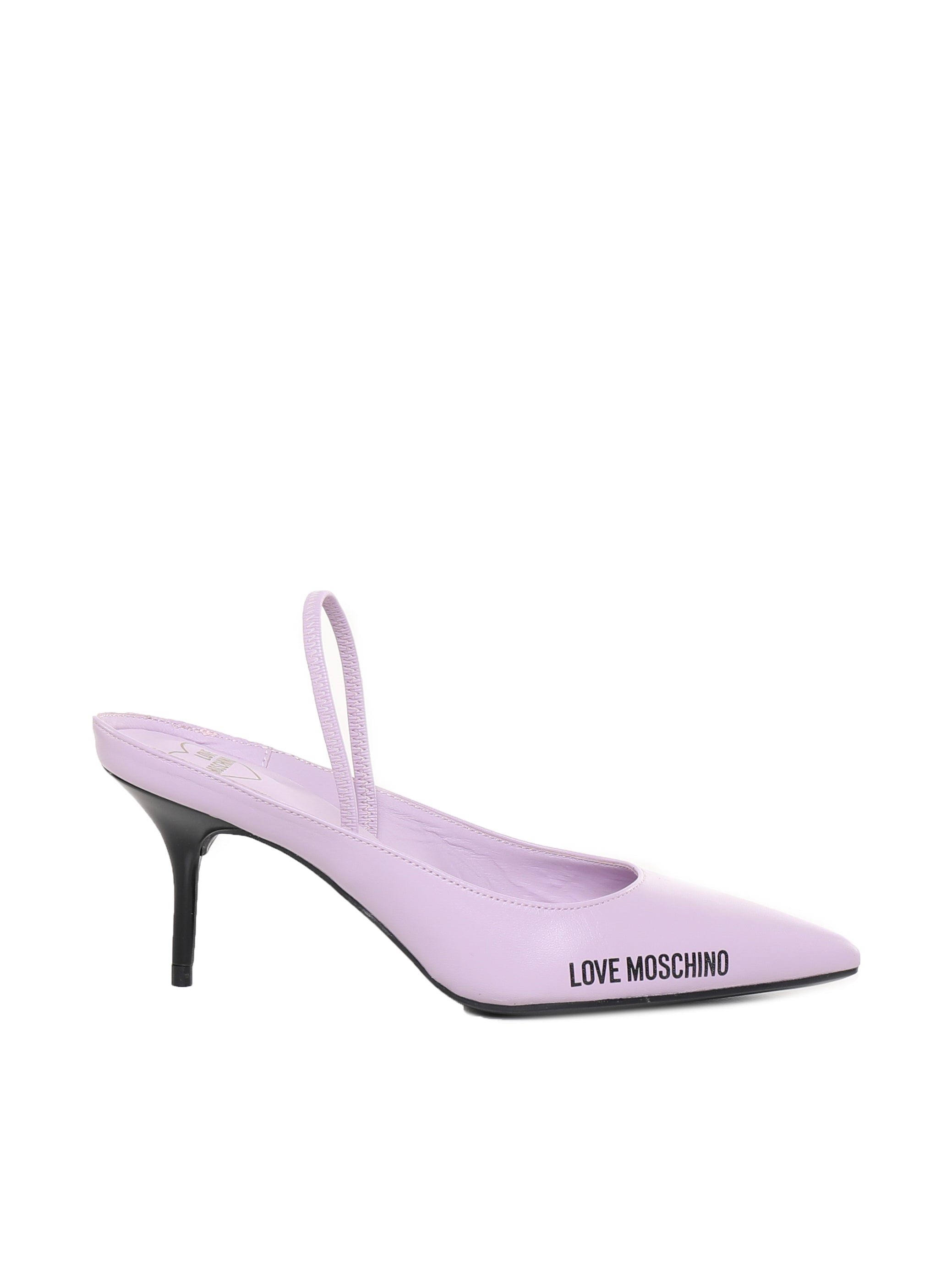 Love Moschino With Heel Purple Calfskin