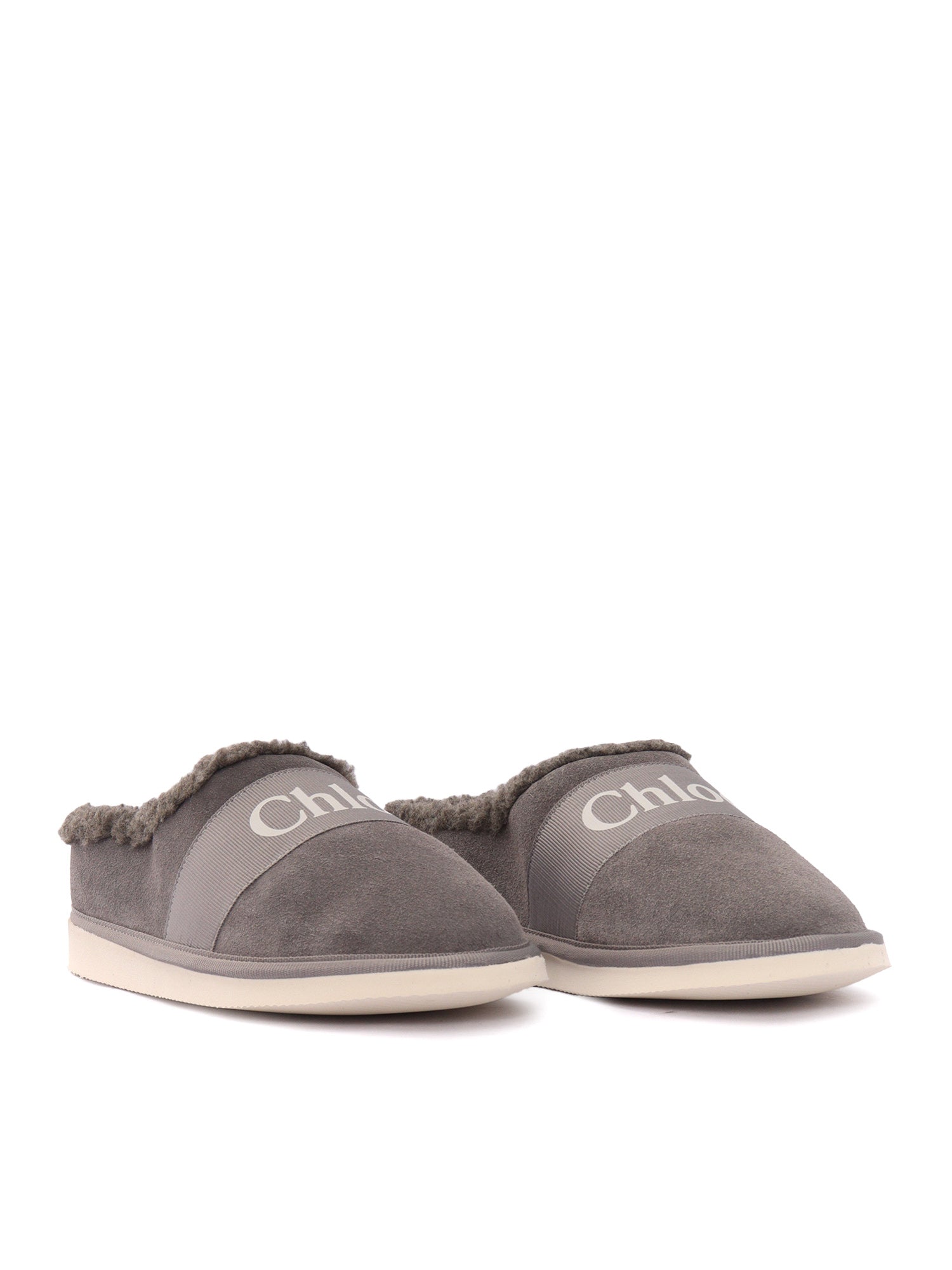 Sneakers Grey Leather Kid