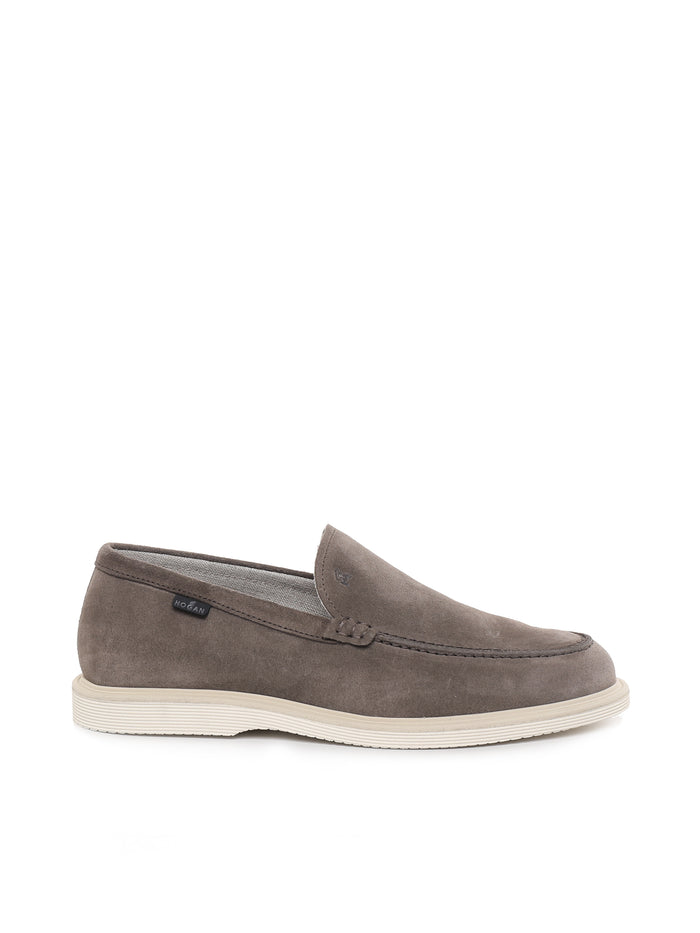 Hogan Flat Shoes Swamp Suede