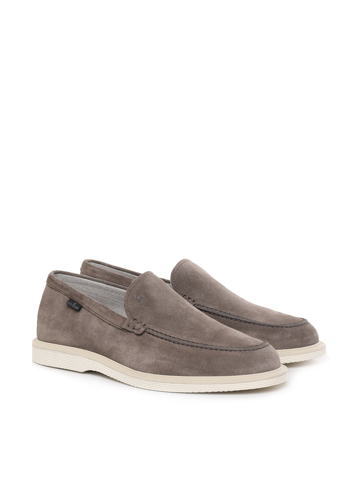 Hogan Flat Shoes Swamp Suede
