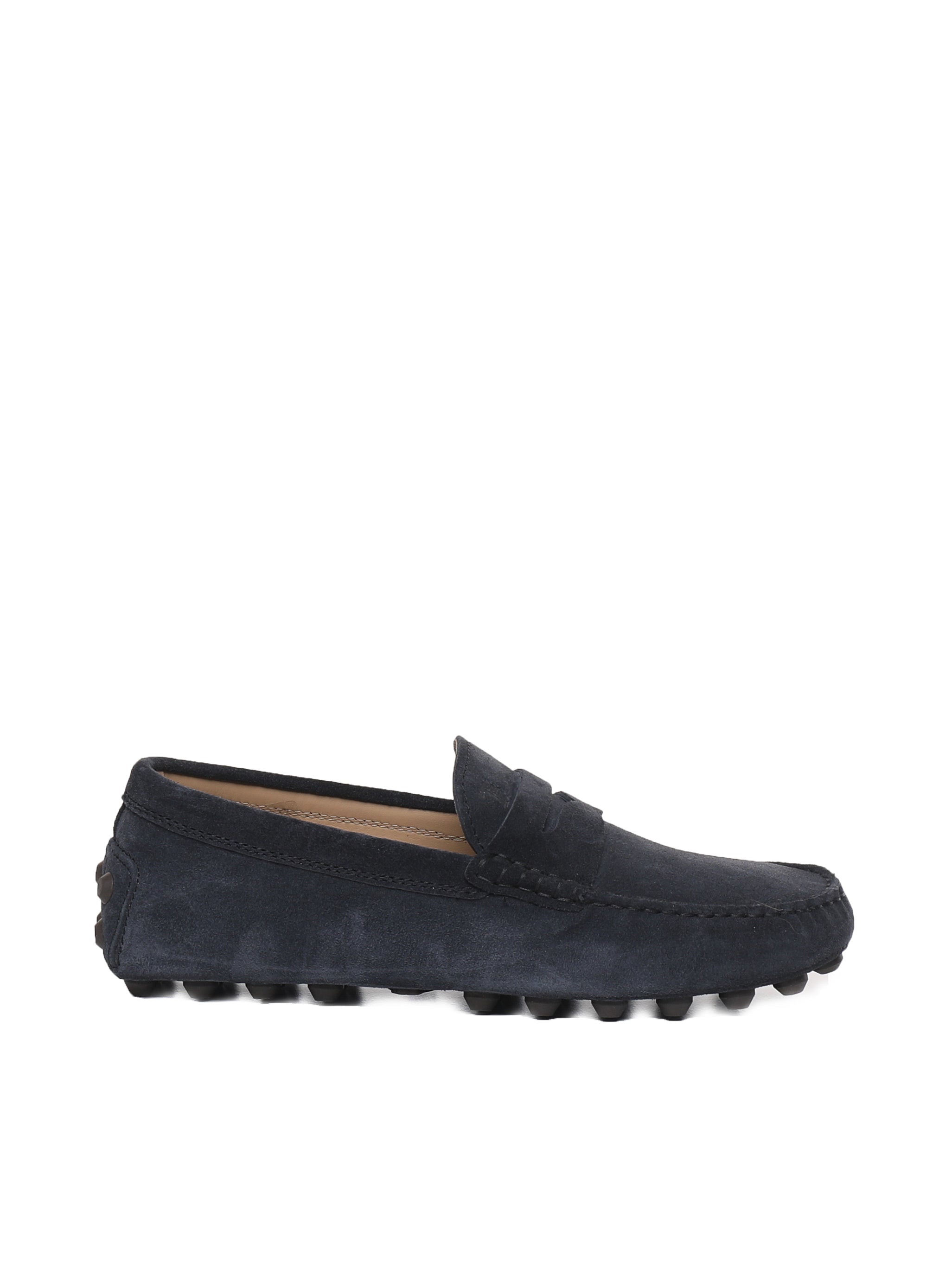 Tods Flat Shoes Blue Suede