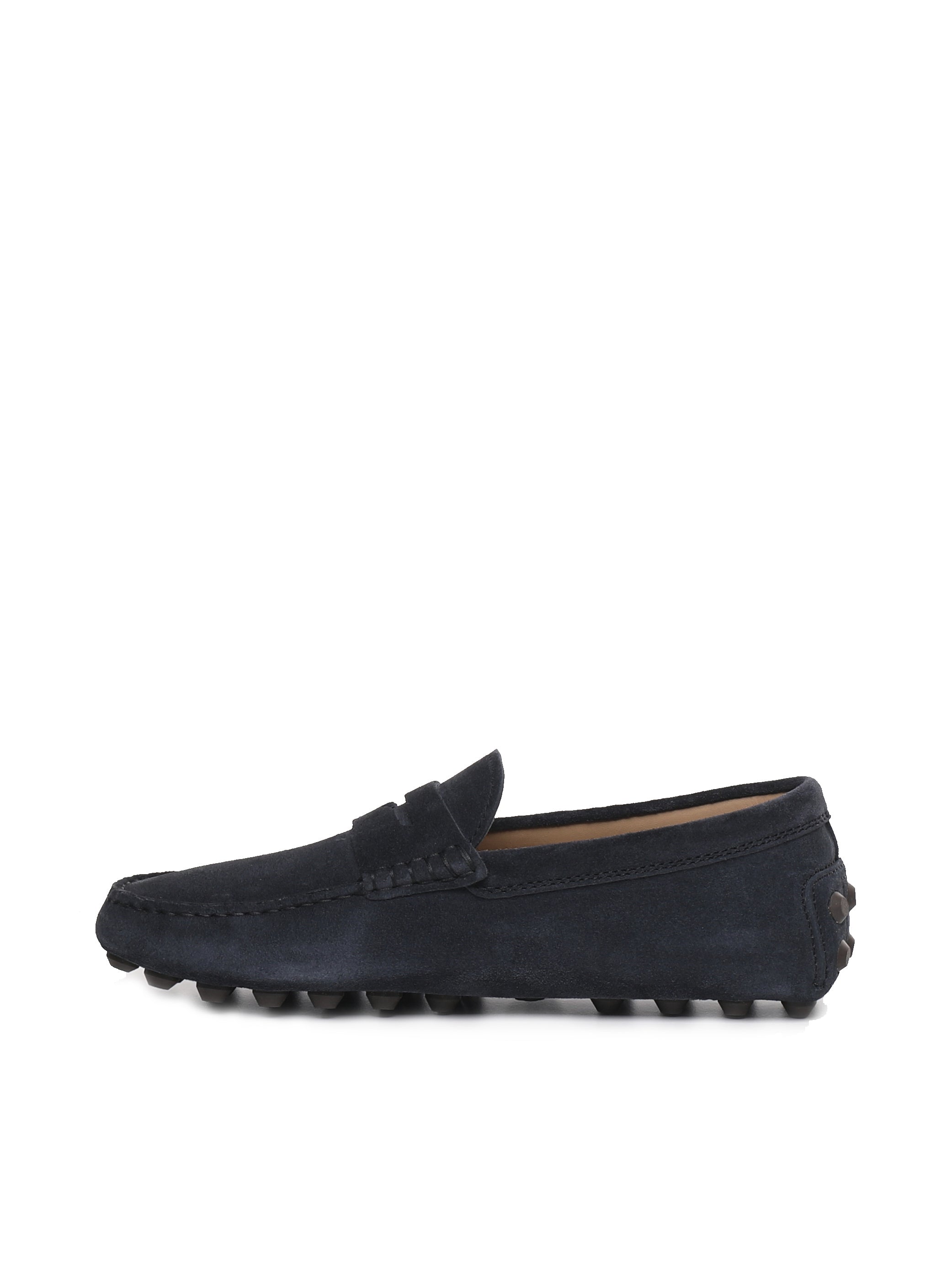 Tods Flat Shoes Blue Suede