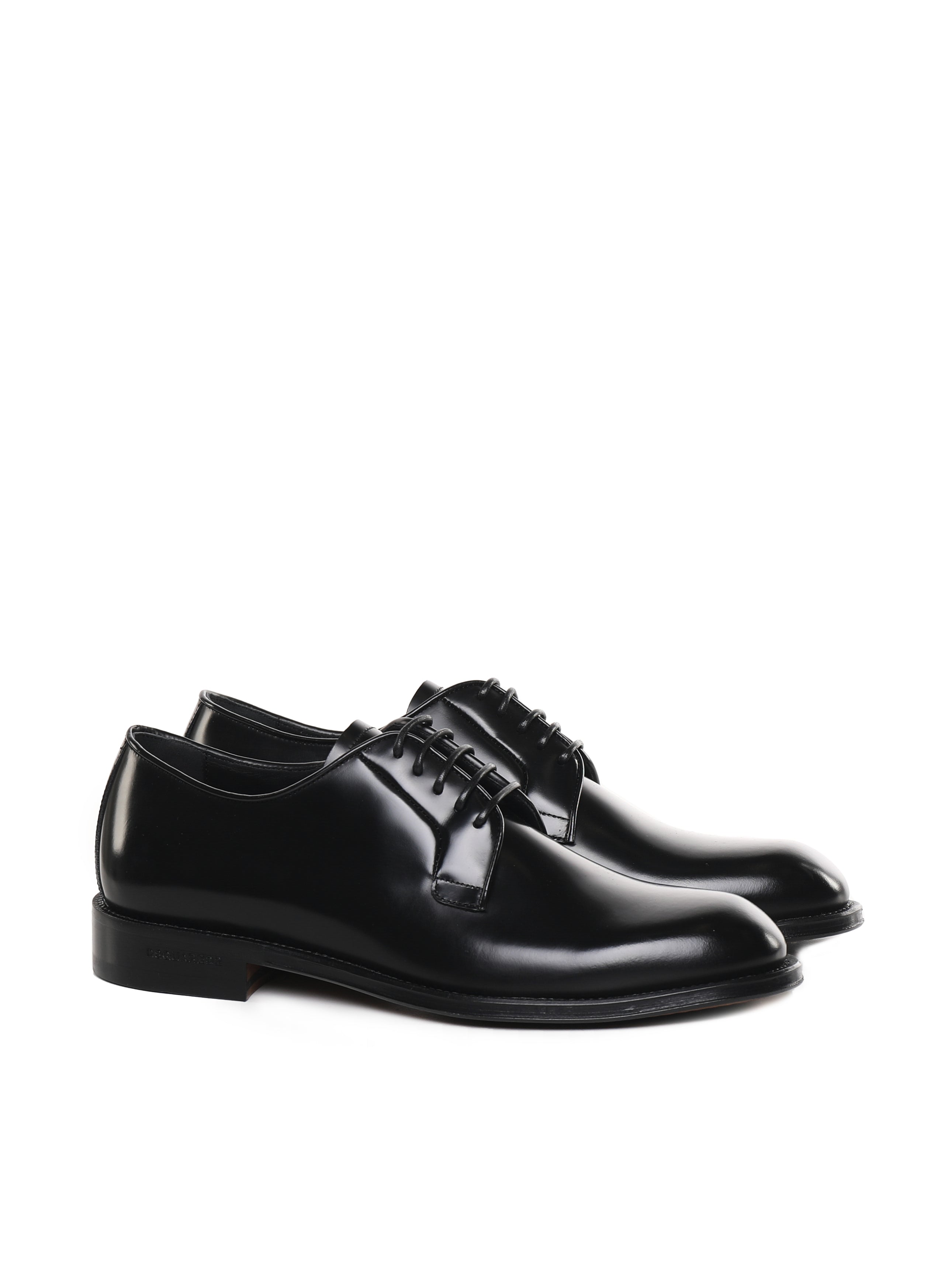 Dsquared2 Flat Shoes Black Calfskin