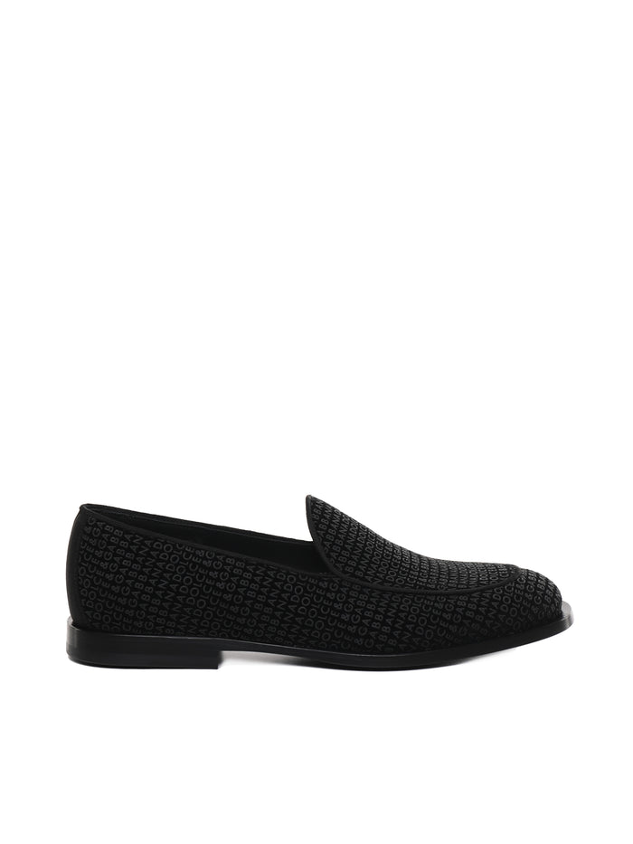 Dolce & Gabbana Flat Shoes Black Velvet