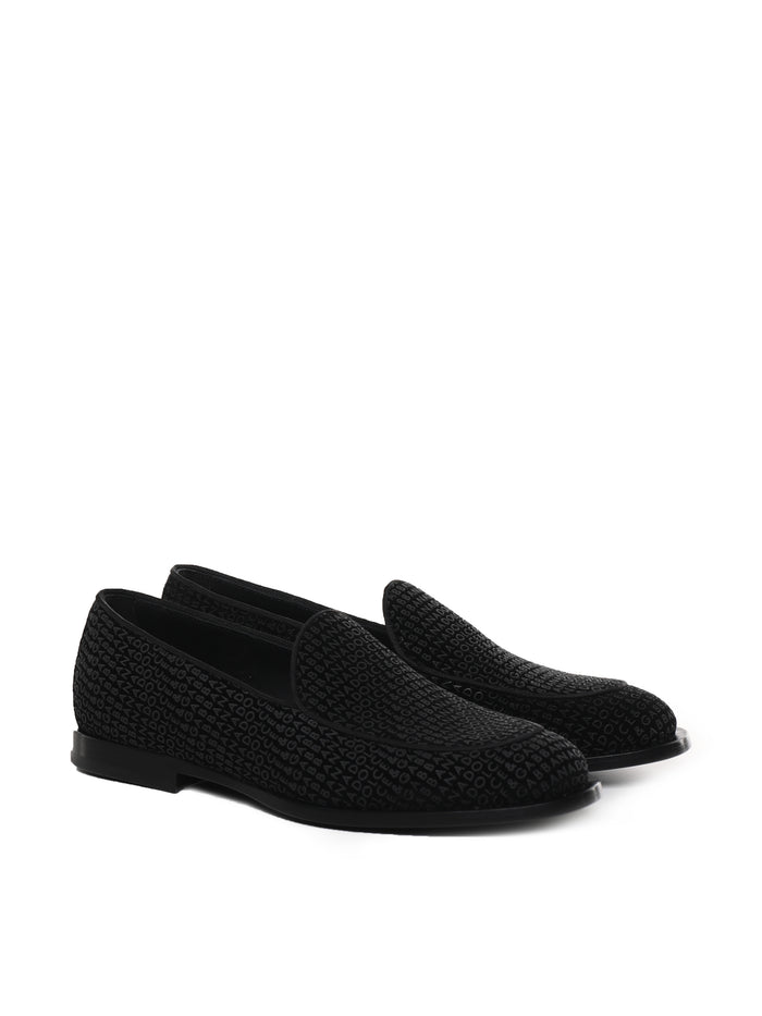 Dolce & Gabbana Flat Shoes Black Velvet
