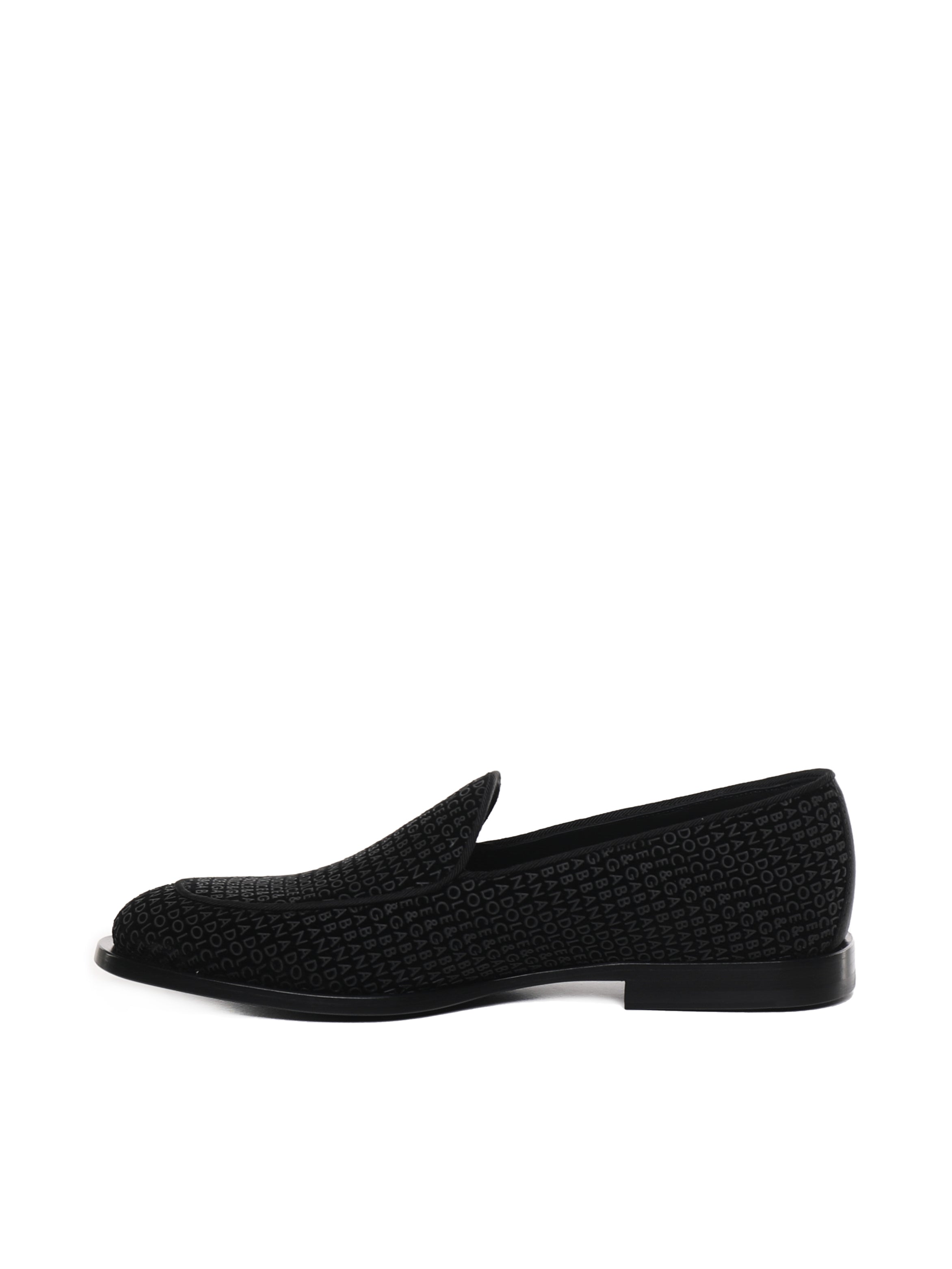 Dolce & Gabbana Flat Shoes Black Velvet