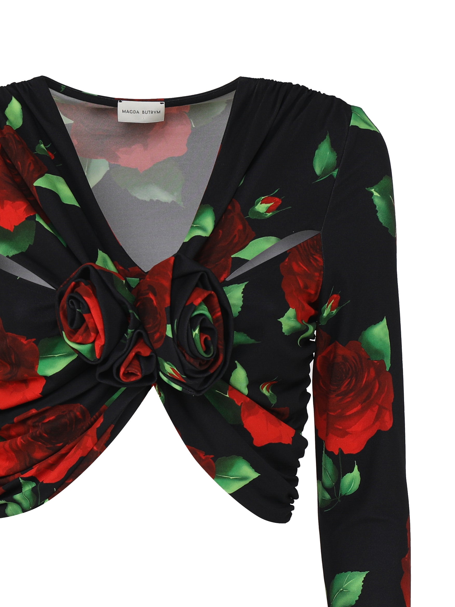 Magda Burtym Top Black Viscose Elastane