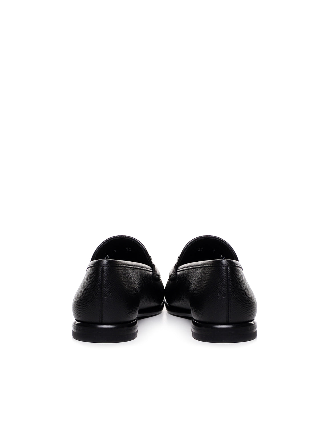 Ferragamo Flat Shoes Black Calfskin