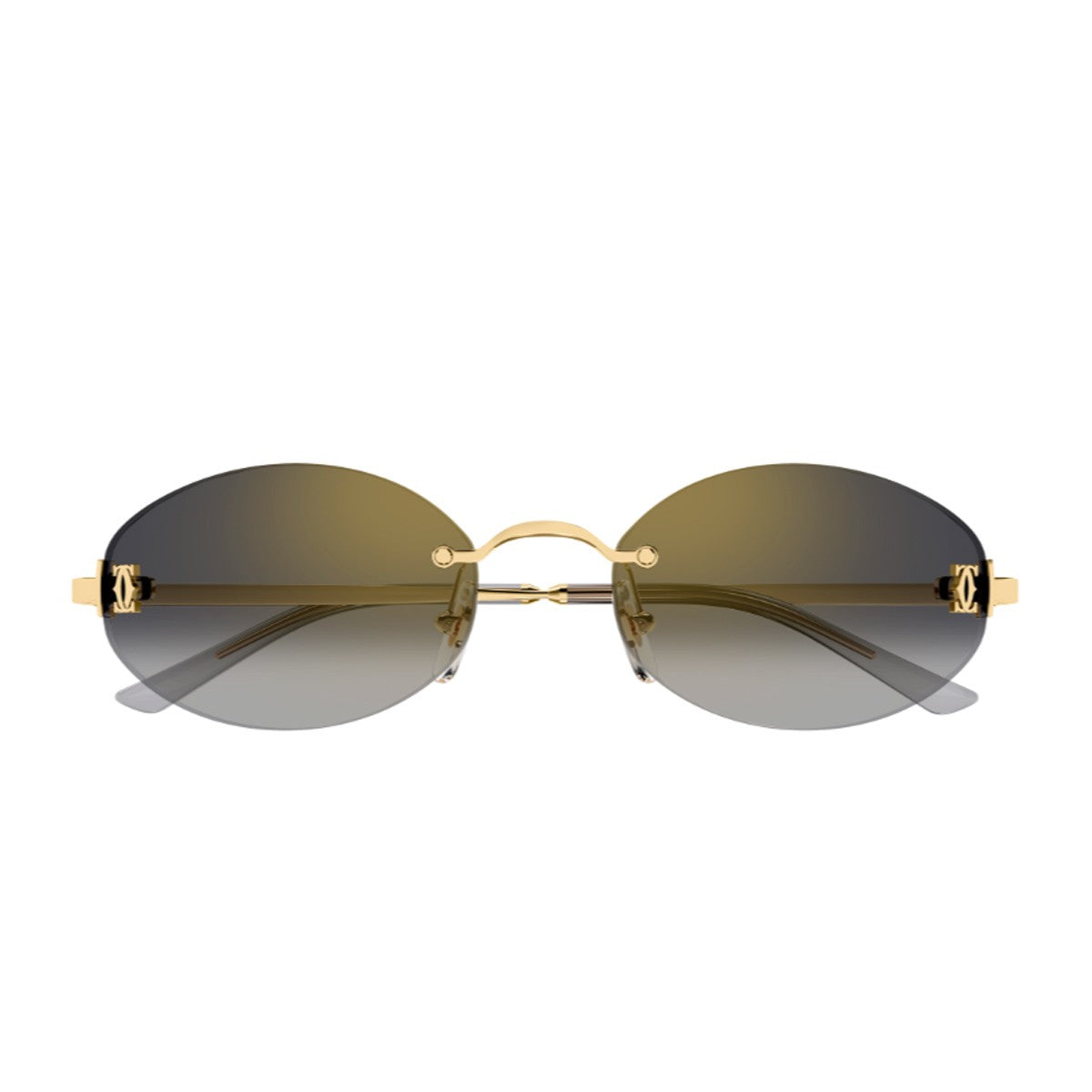 Cartier Ct0592s C De Gold / Grey Metallo Sunglasses