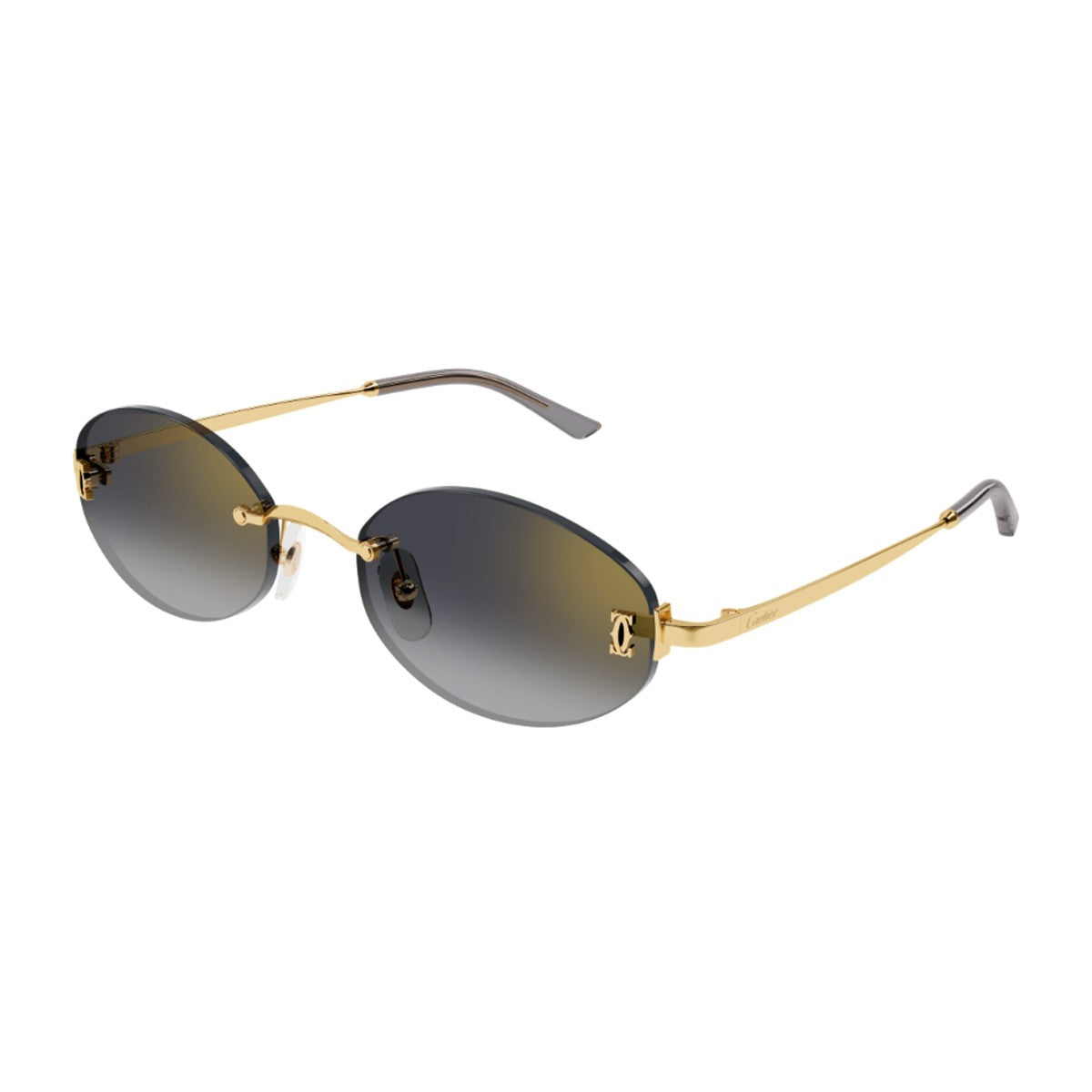 Cartier Ct0592s C De Gold / Grey Metallo Sunglasses