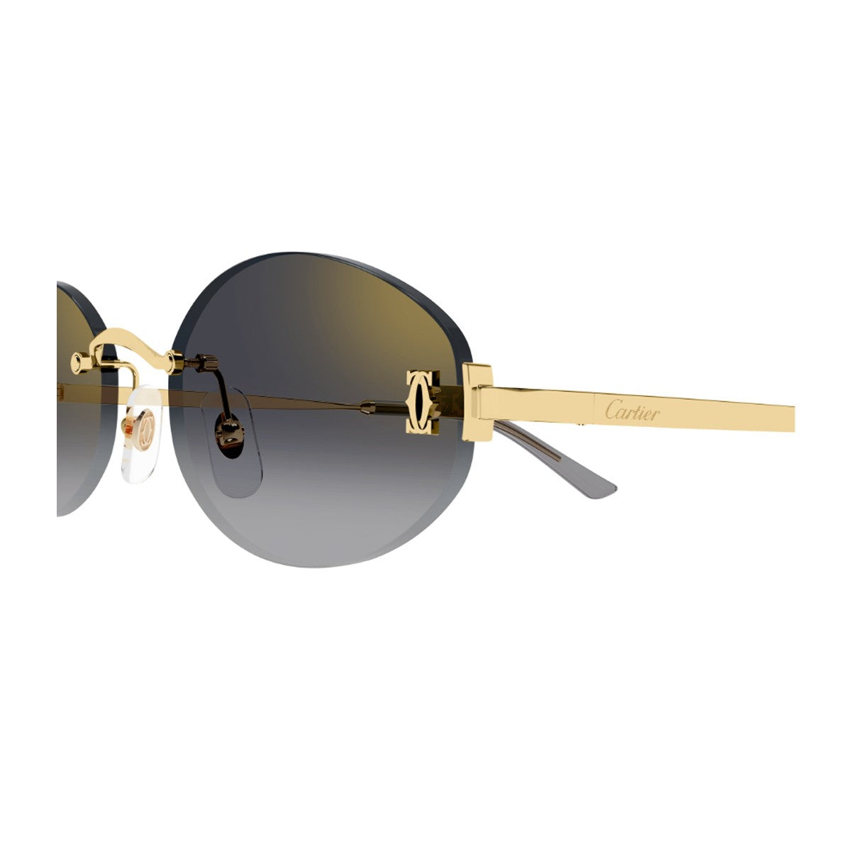 Cartier Ct0592s C De Gold / Grey Metallo Sunglasses