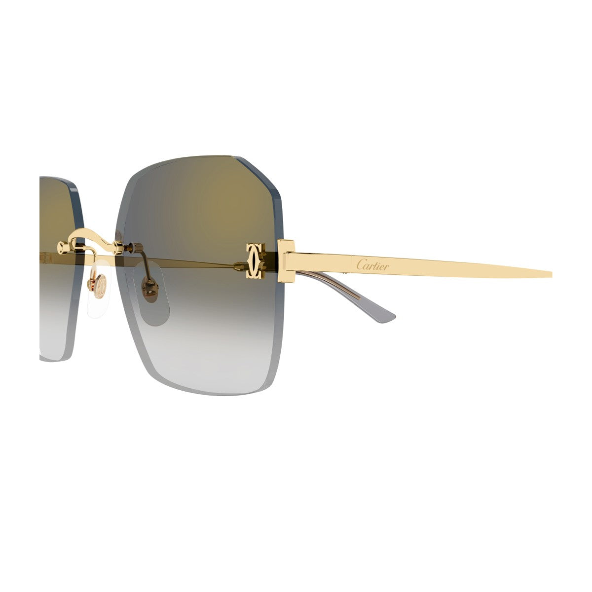 Cartier Ct0591s C De Gold / Grey Metallo Sunglasses