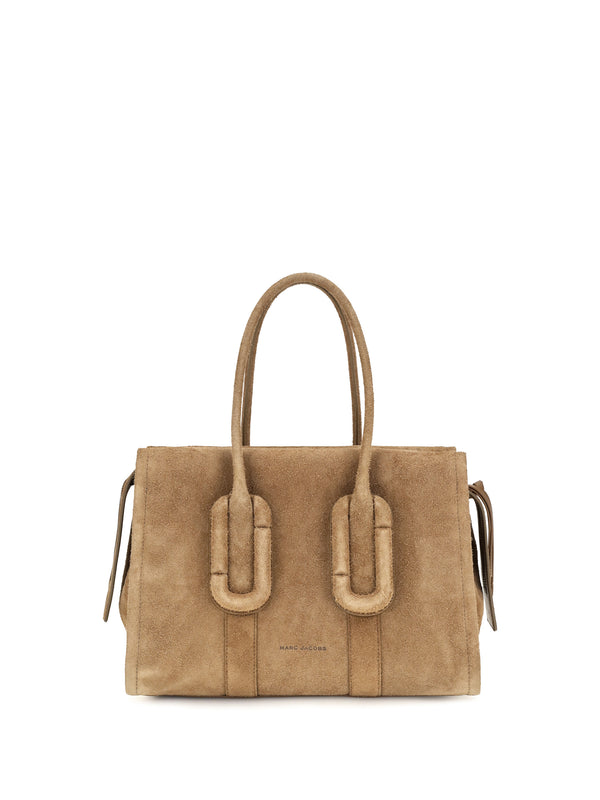 Babe City Tote Suede Handbag Hazelnut Calf Leather Bos Taurus Shoulder Bags