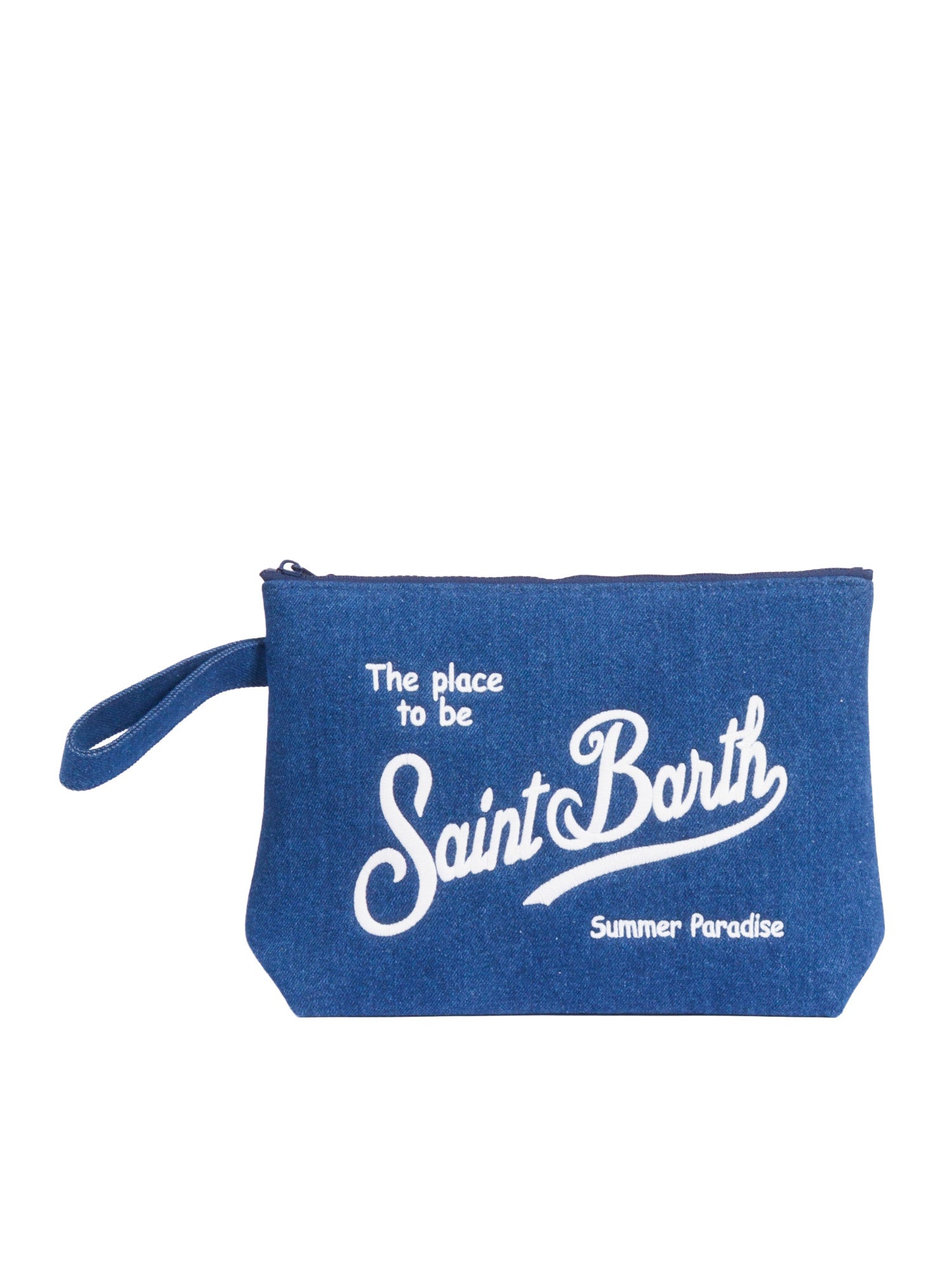 Aline Denim L-Denim Emb Blue Cotton Polyester Handbag