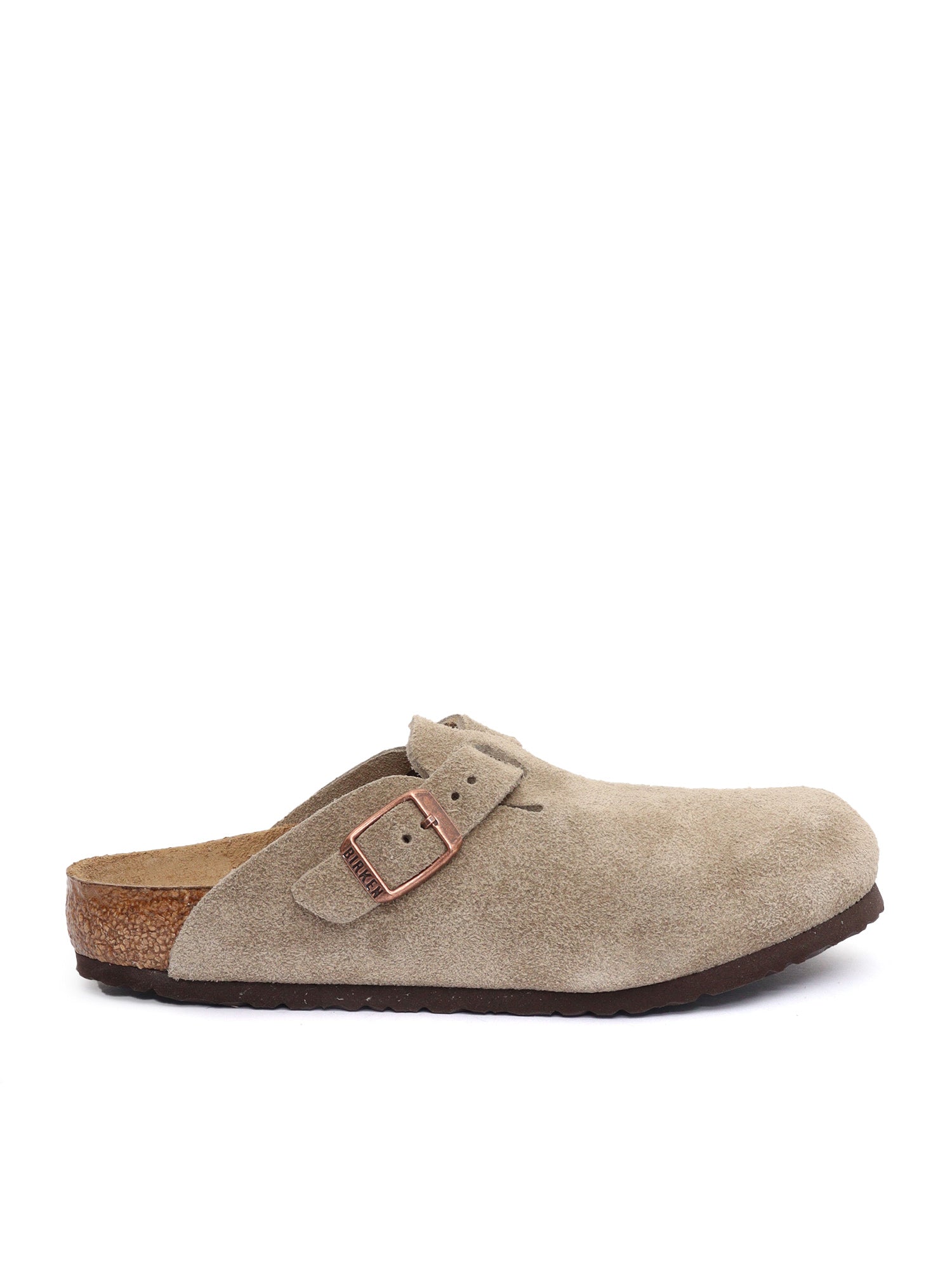 Boston Kids taupe, Suede Leather Tortora Sole In Eva Ciabattina