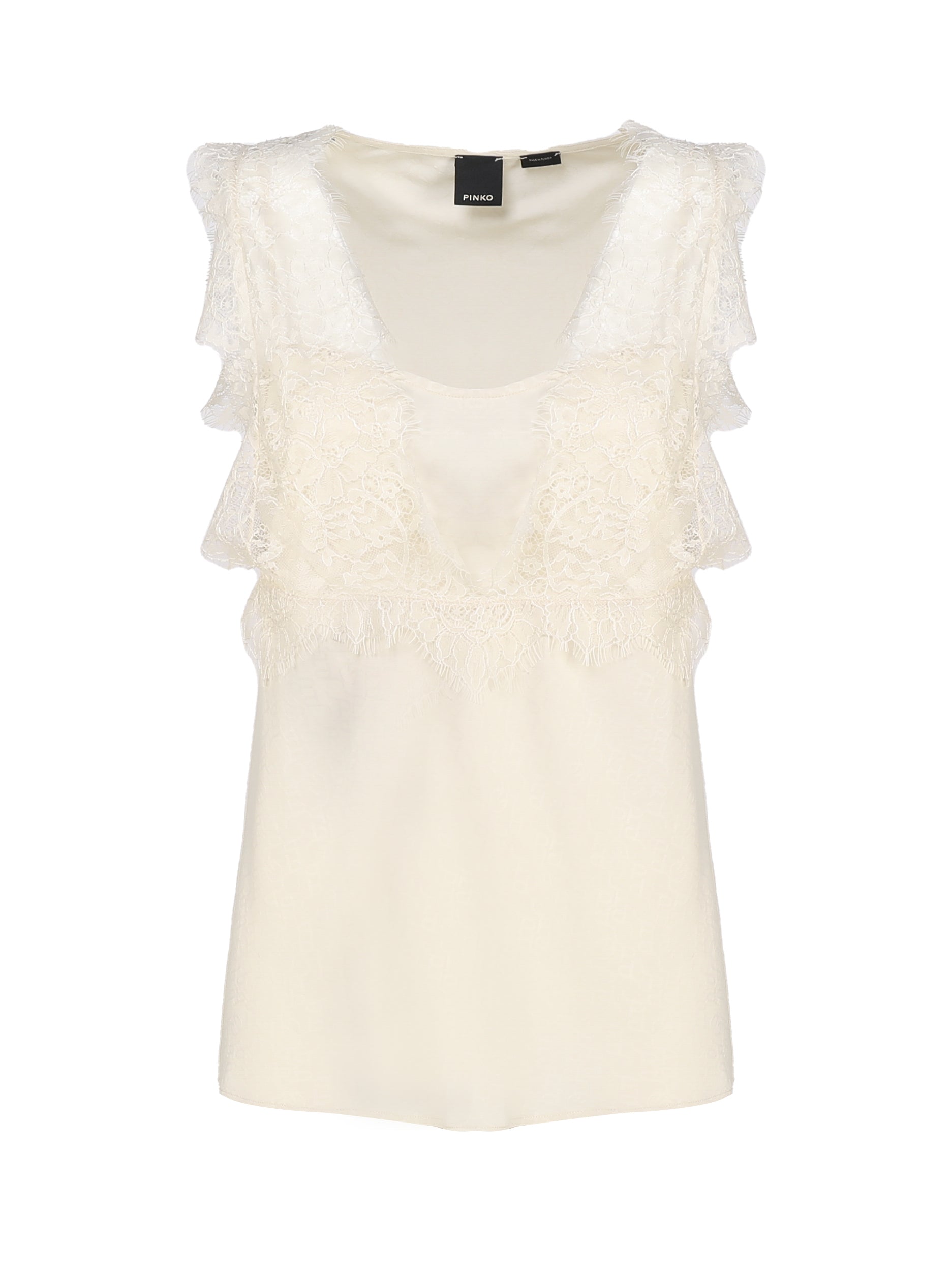 Pinko Top White Polyamide