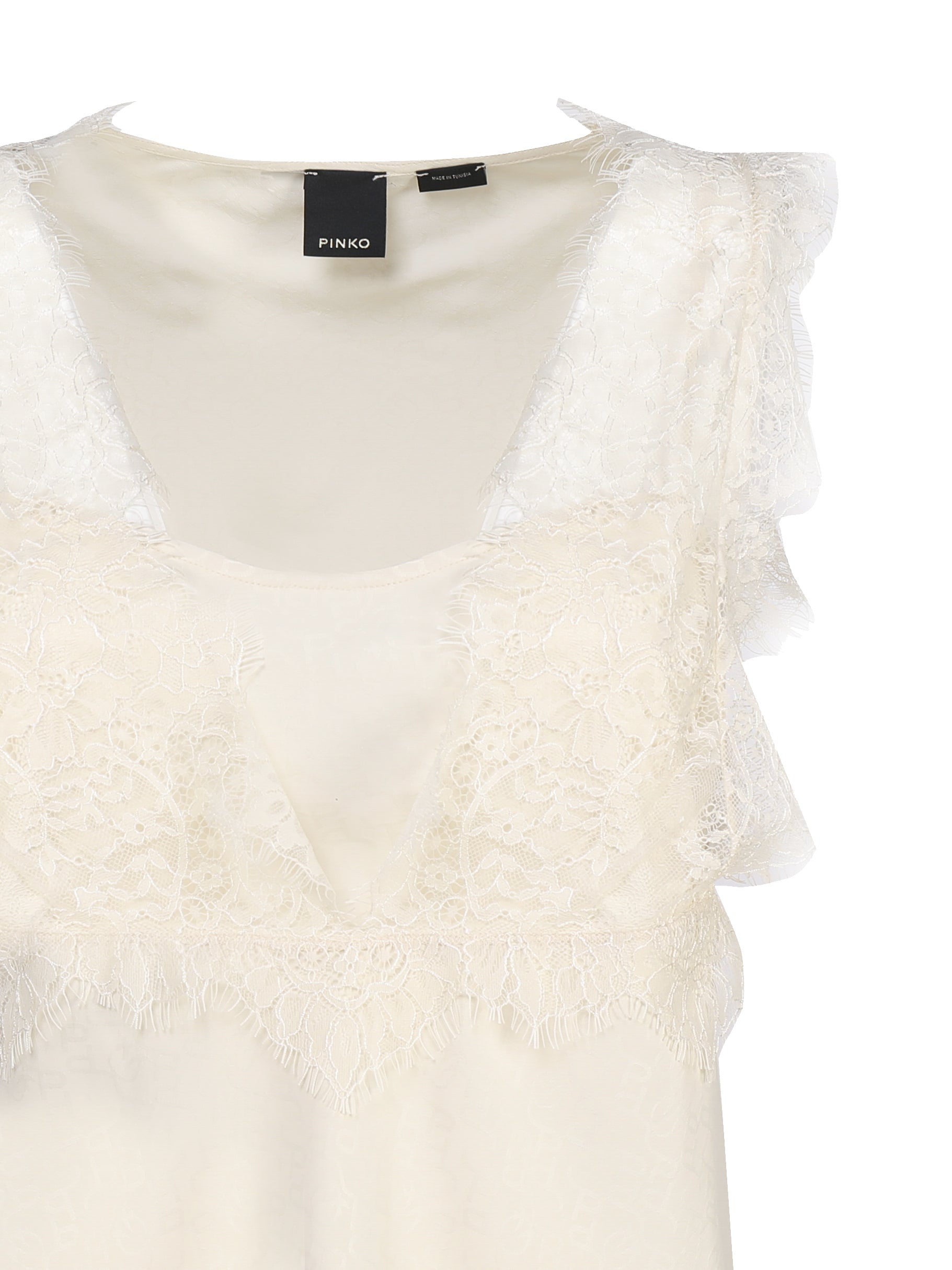 Pinko Top White Polyamide