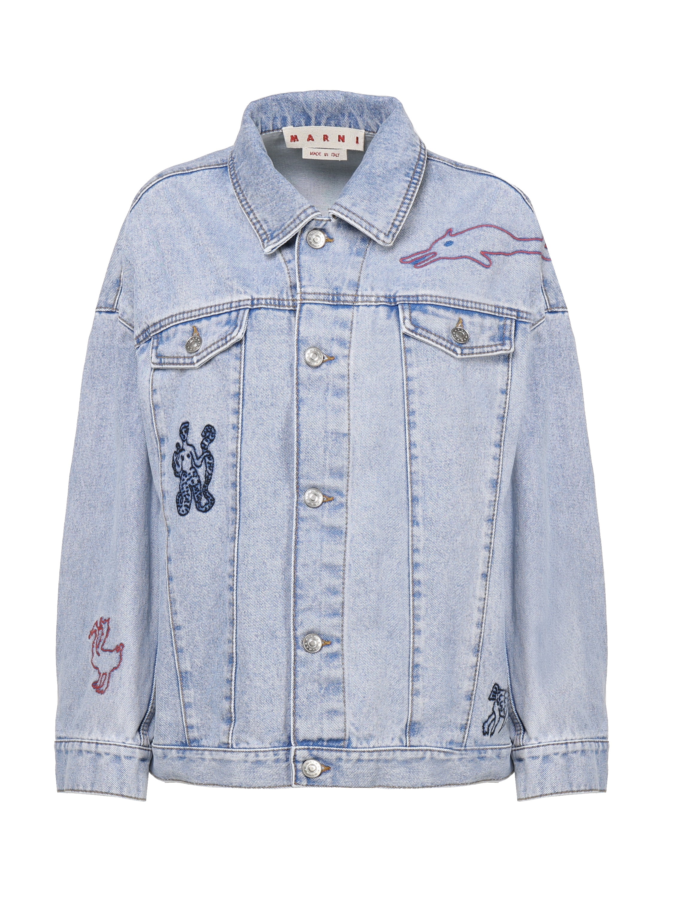 Marni Jackets Blue Cotton