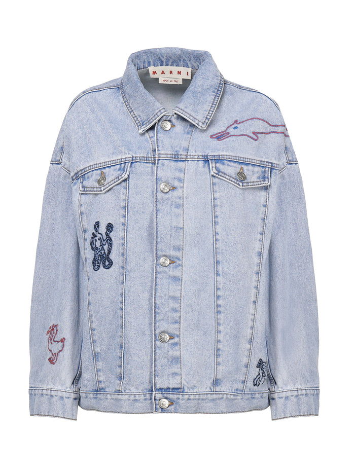 Marni Jackets Blue Cotton