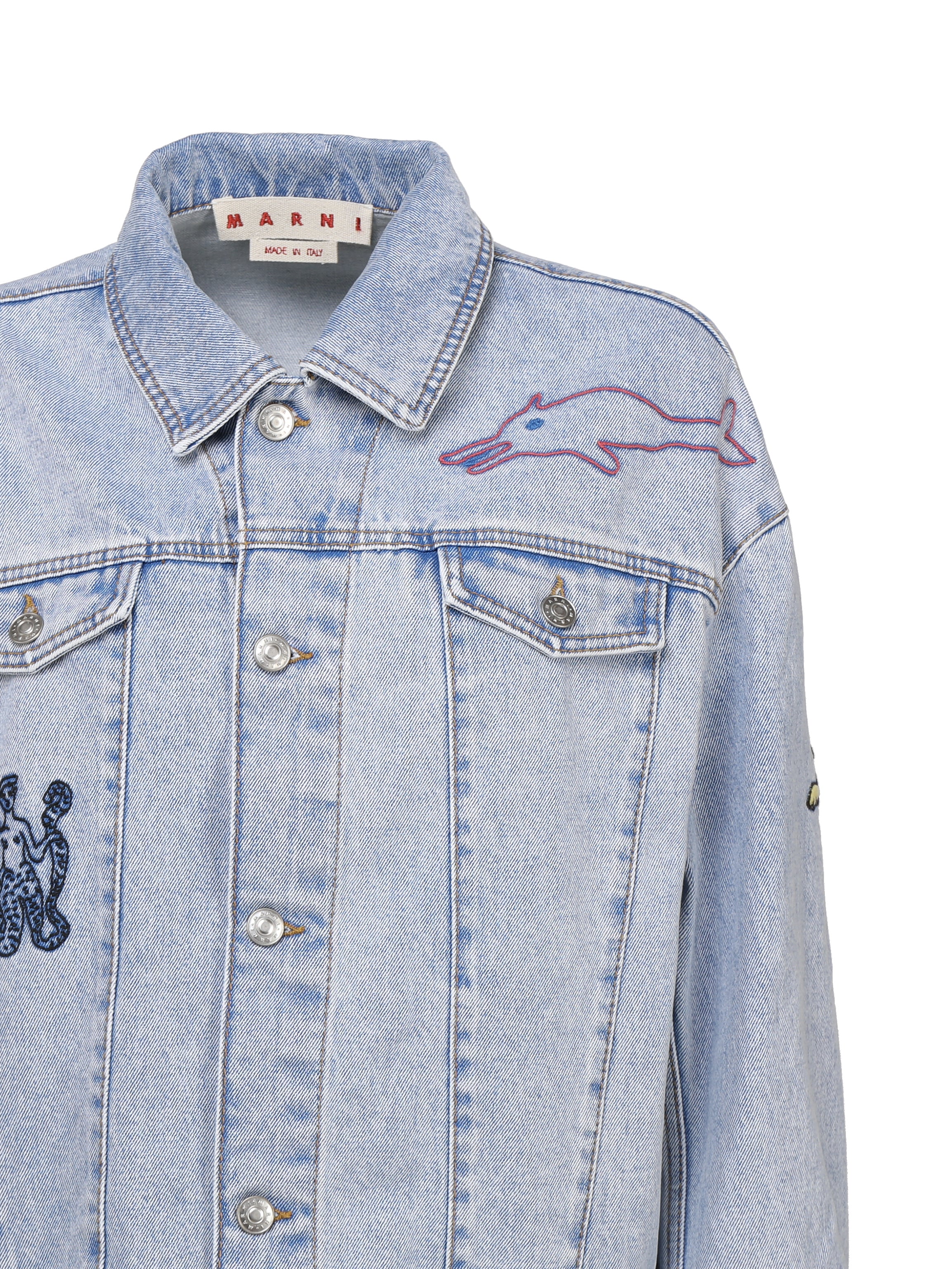 Marni Jackets Blue Cotton