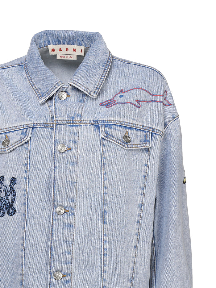 Marni Jackets Blue Cotton