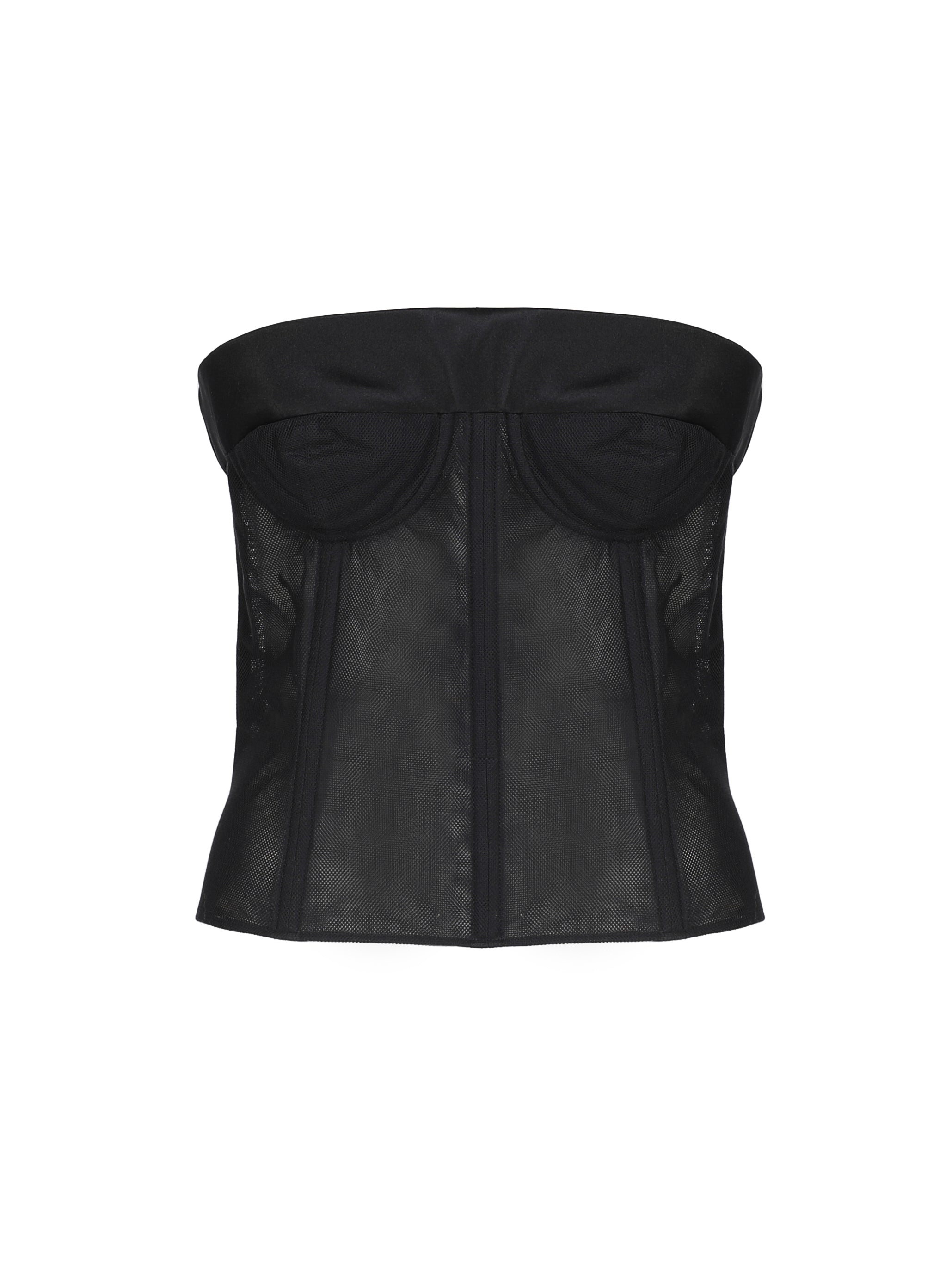 Maison Margiela Top Black Cotton