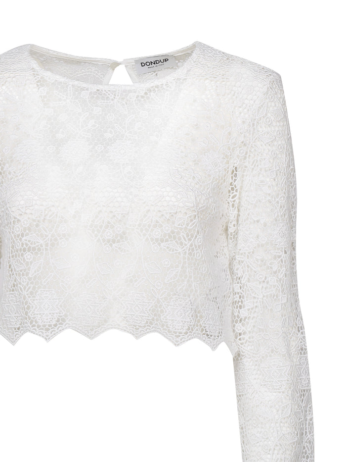 Dondup Top White Lace