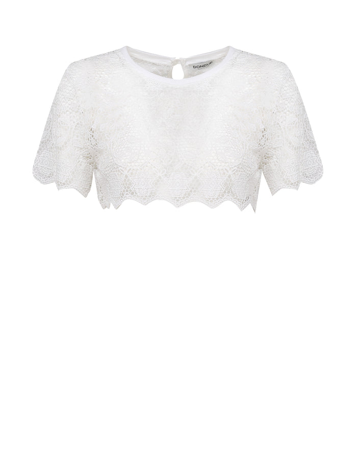 Dondup Top White Viscose