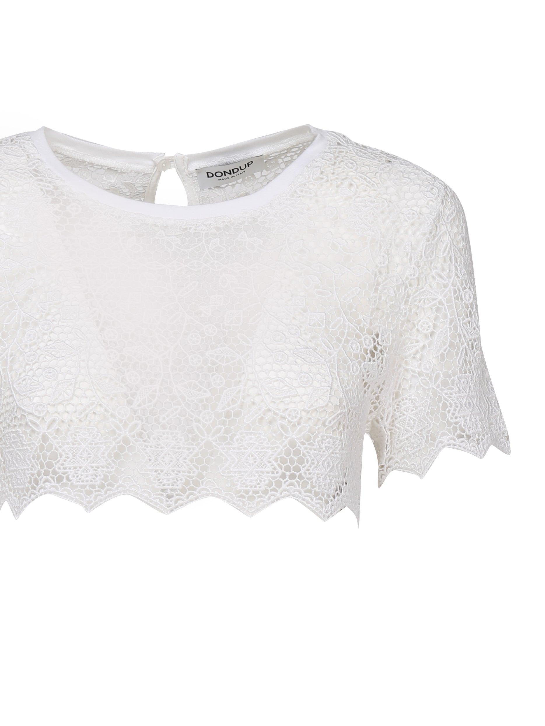 Dondup Top White Viscose
