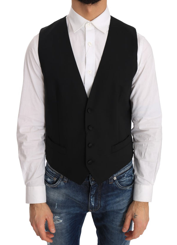 Dolce & Gabbana 51% Wool vest in black