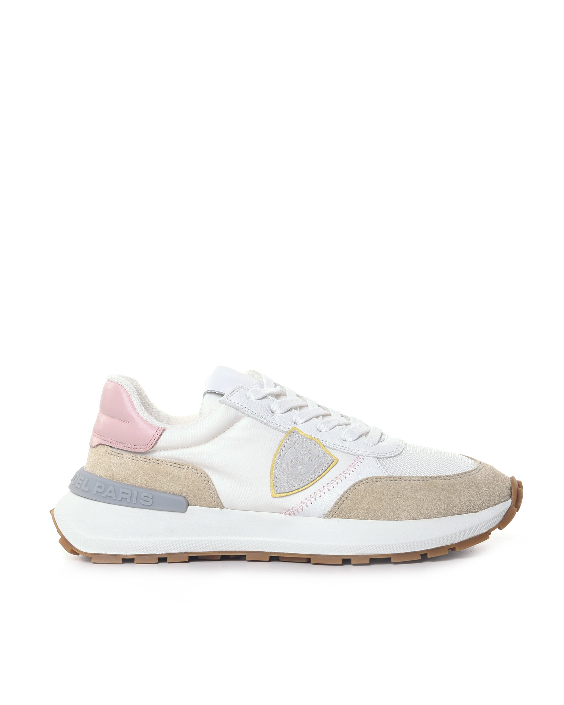 Philippe Model Sneakers Mondial Pop_blanc Rose Fabric