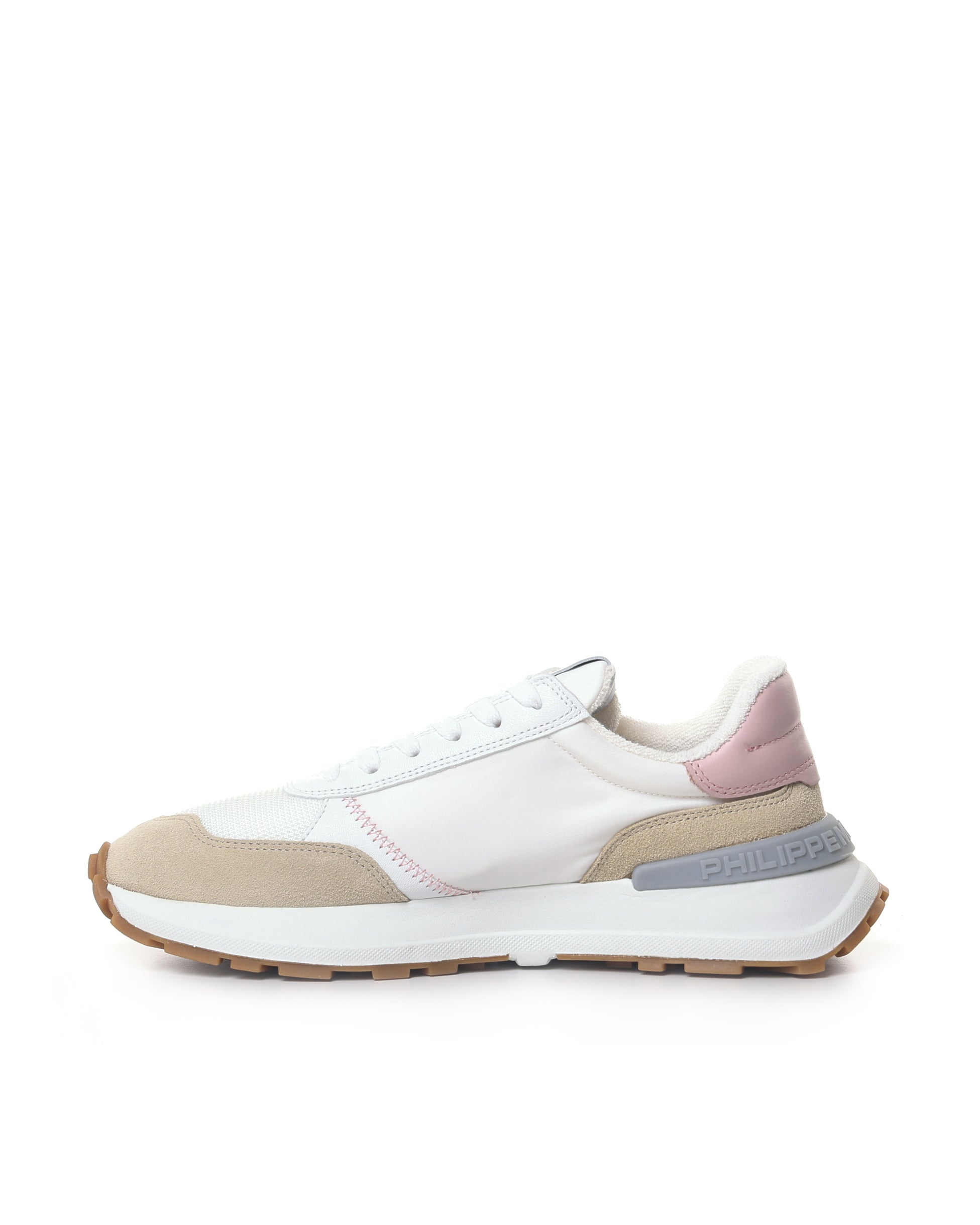 Philippe Model Sneakers Mondial Pop_blanc Rose Fabric