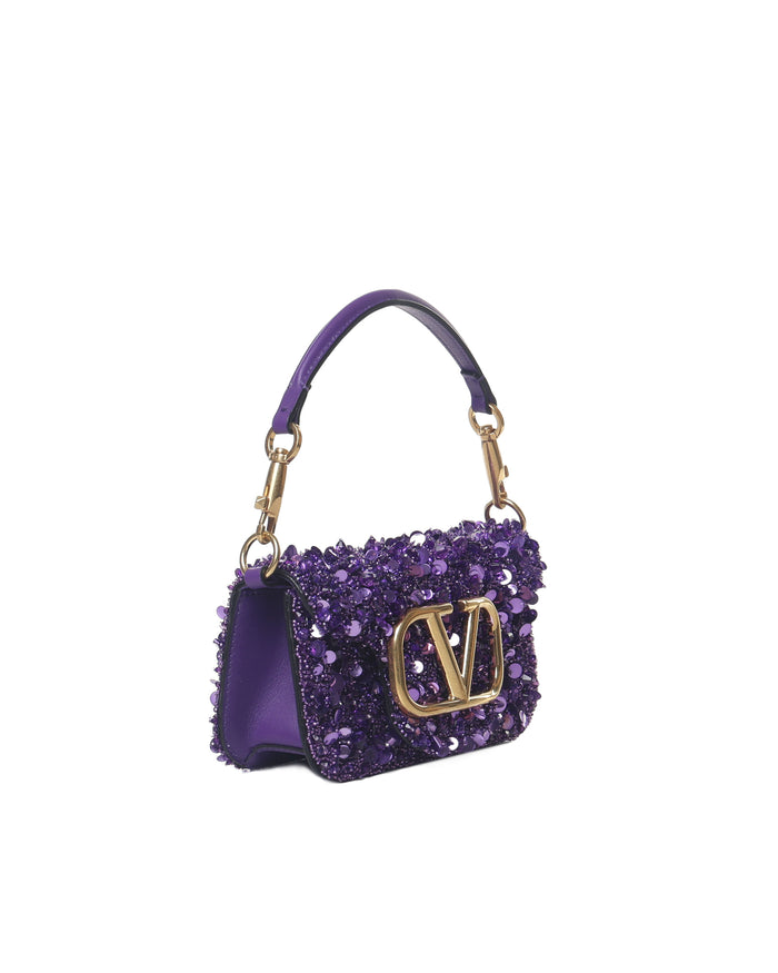 Valentino Garavani Bags Astral Purple Silk