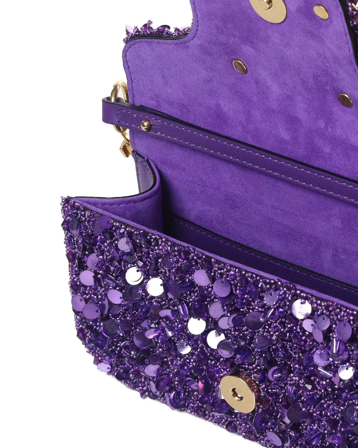 Valentino Garavani Bags Astral Purple Silk
