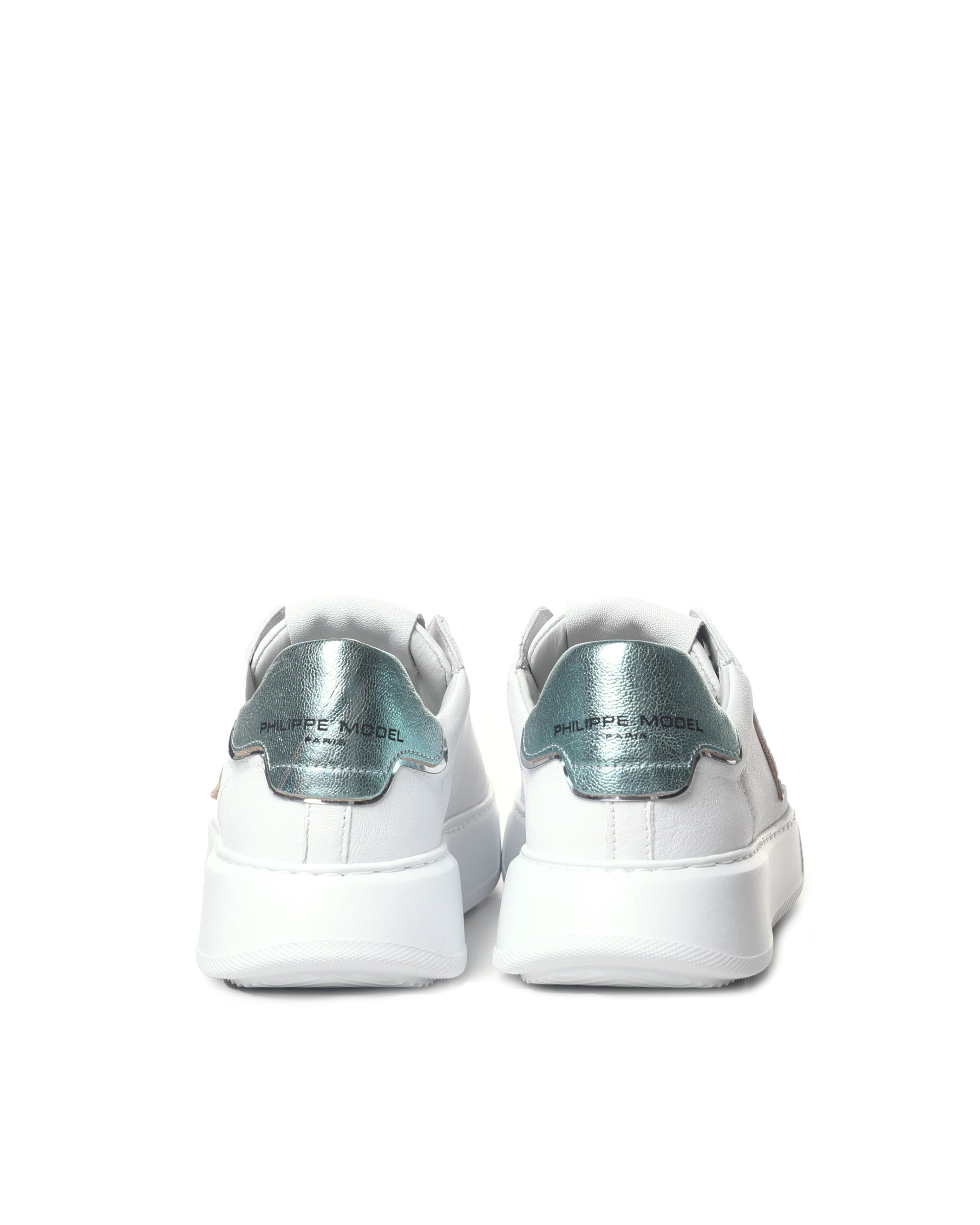 Philippe Model Sneakers Doux Metal_blanc Aqua Calfskin