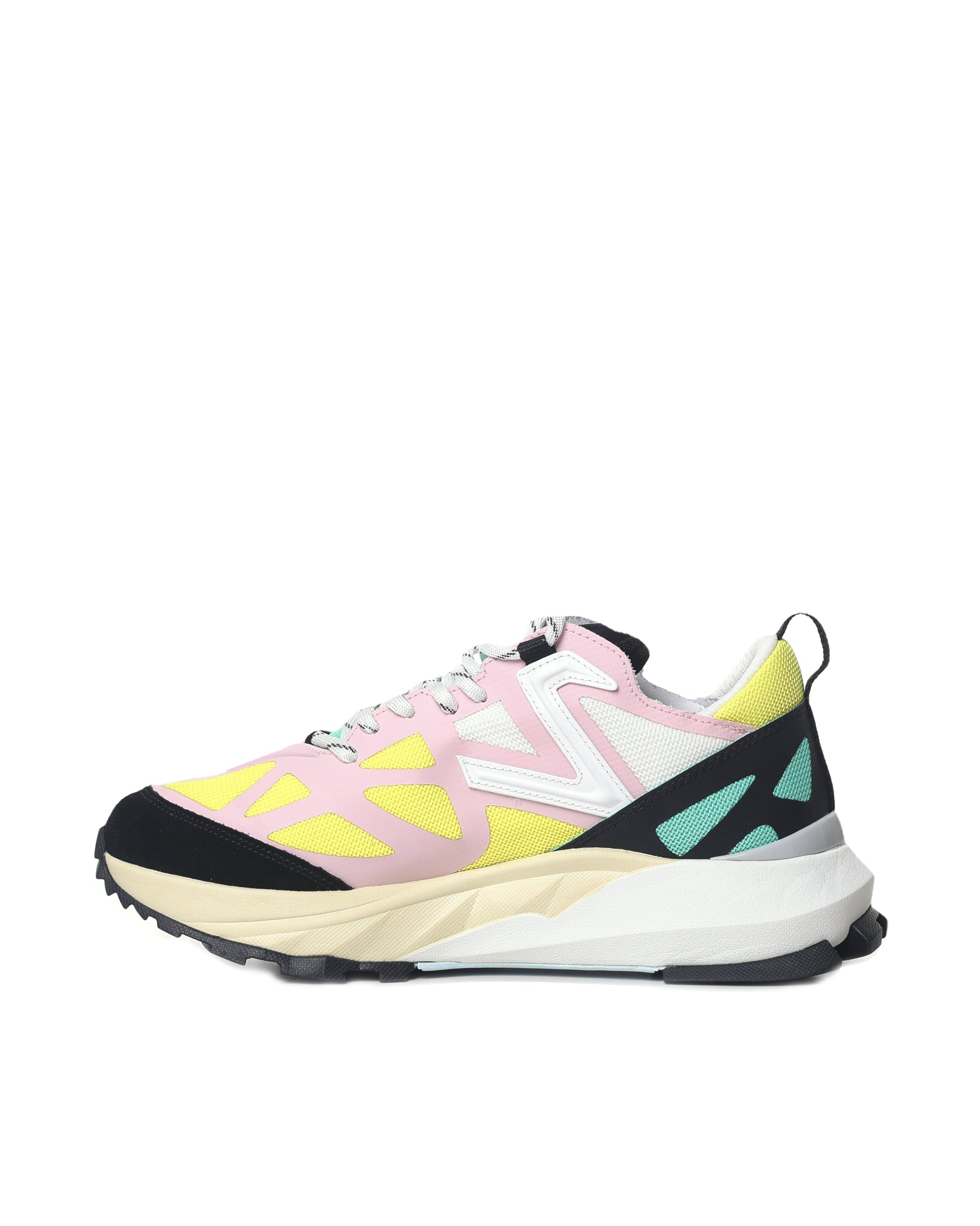 Philippe Model Sneakers Mondial Tech_rose Jaune Nylon