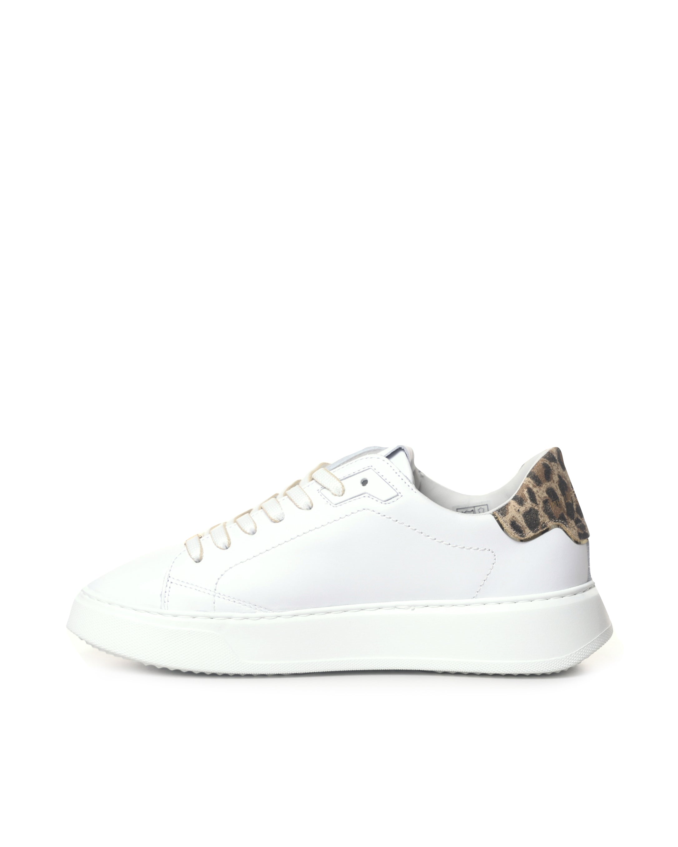 Philippe Model Sneakers Veau Metal Leo_blanc Or Calfskin