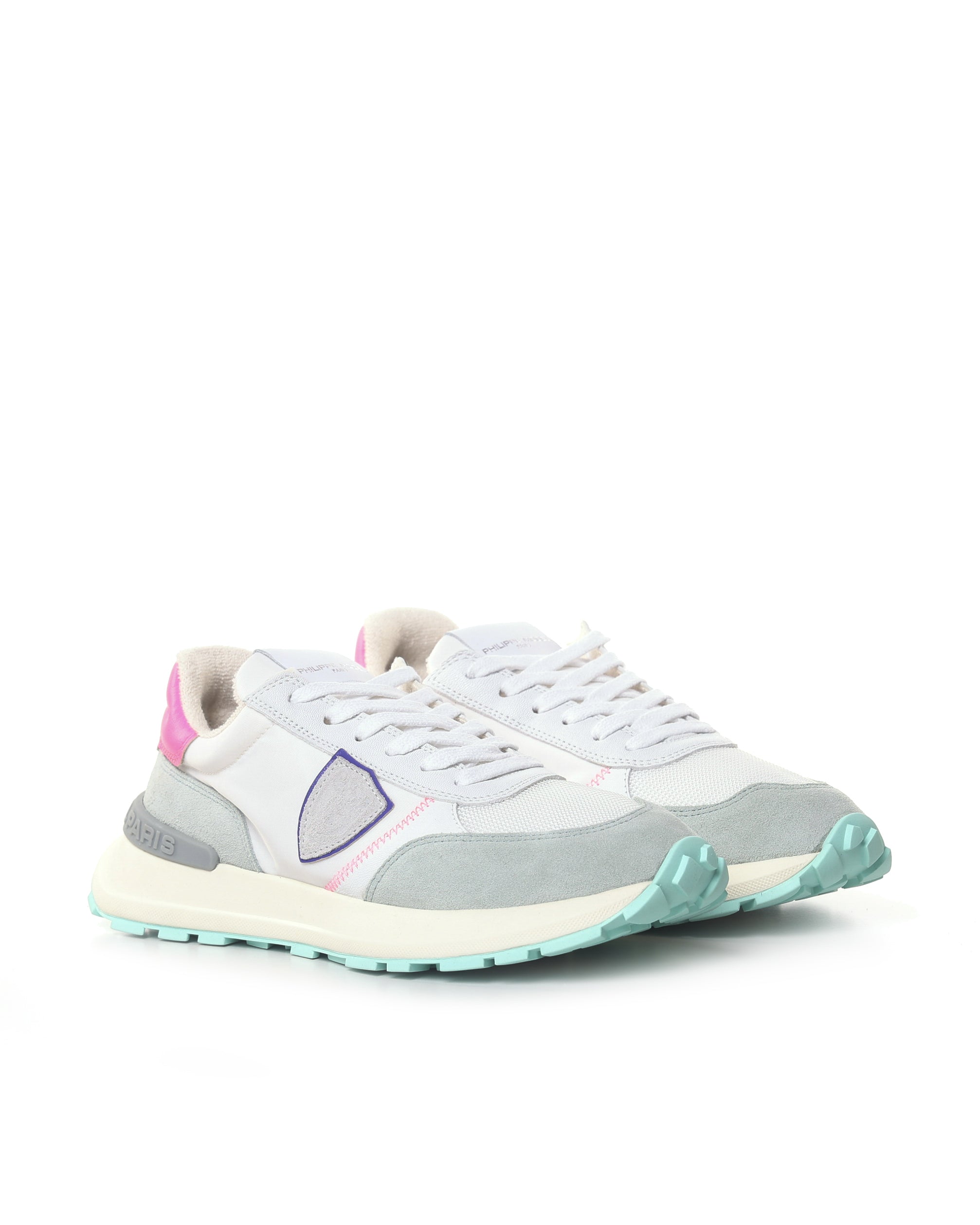 Philippe Model Sneakers Mondial Pop_blanc Fucsia Fabric