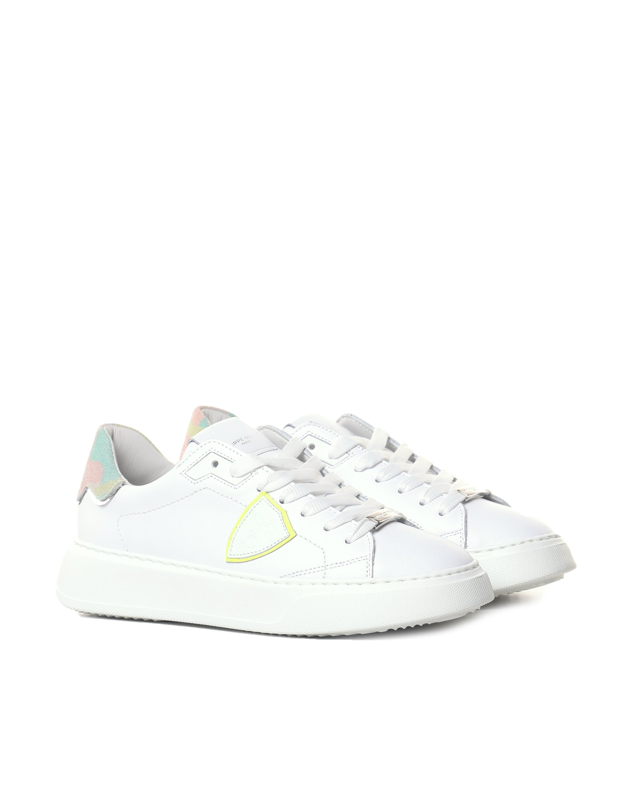 Philippe Model Sneakers Veau Camouflage_blanc Rose Jau Calfskin