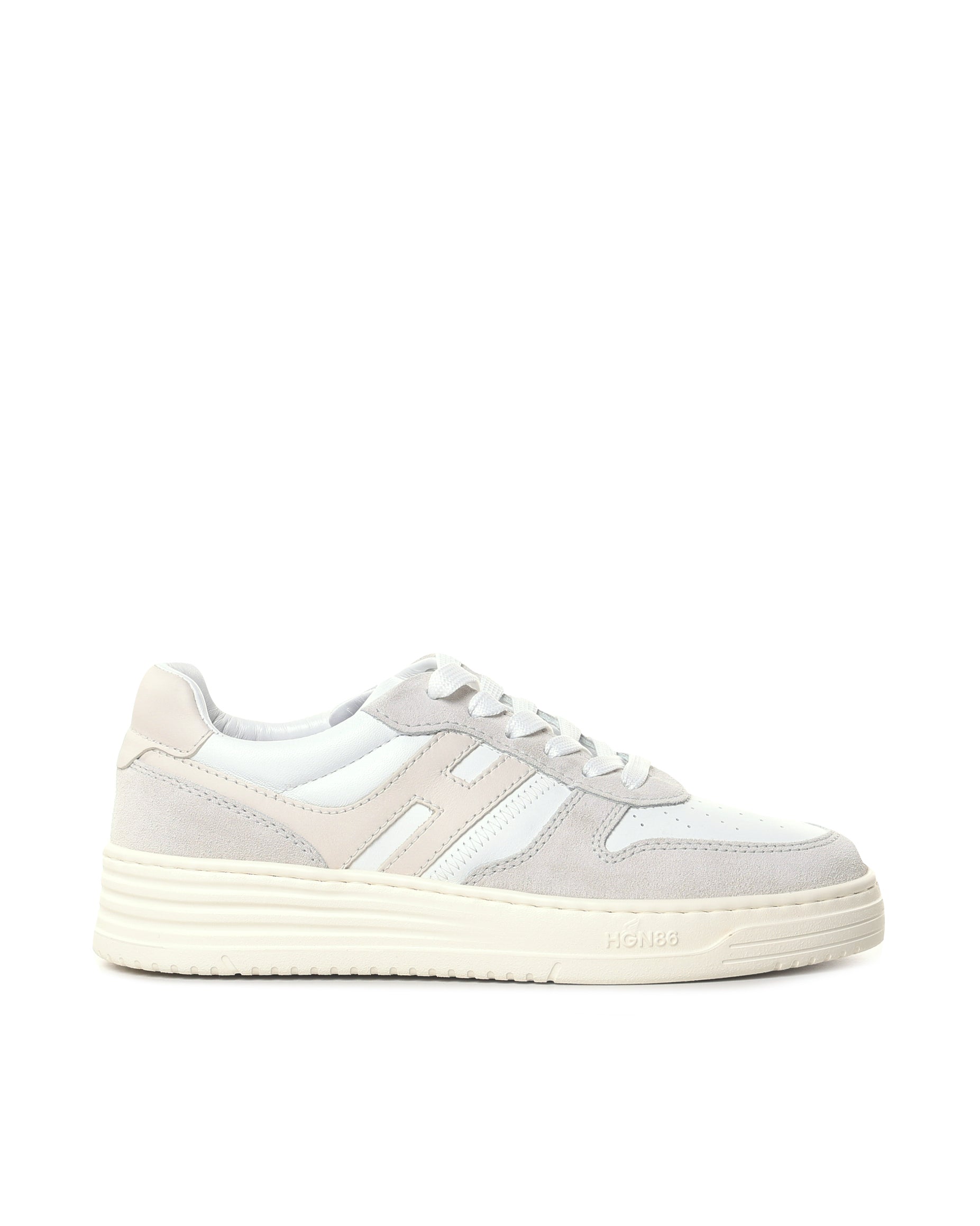 Hogan Sneakers White, Greige Calfskin