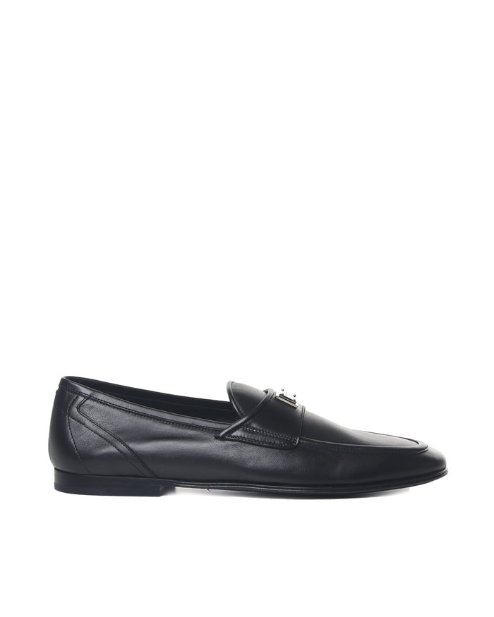 Dolce & Gabbana Flat Shoes Black Calfskin