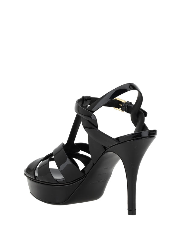Sandals Tribute Patent Leather Black Upper: Calf