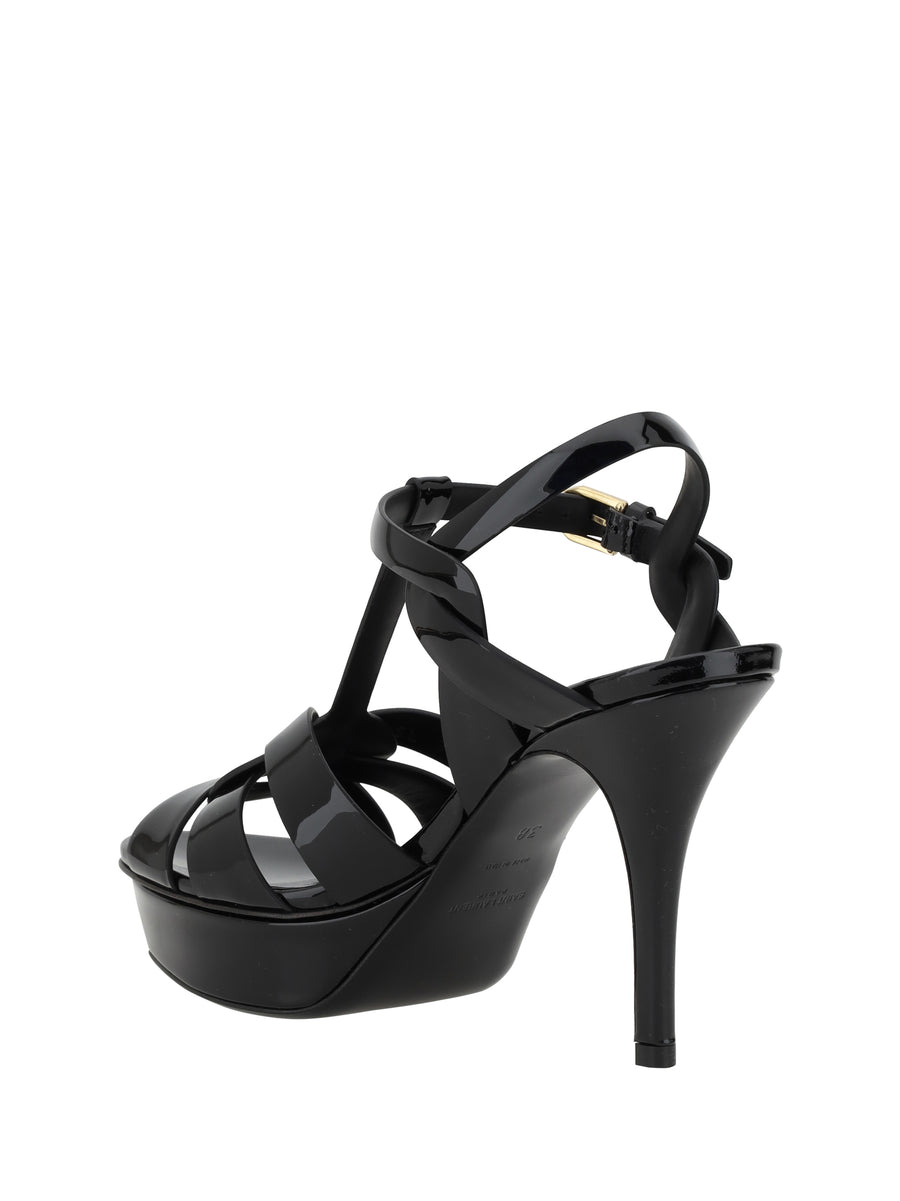 Sandals Tribute Patent Leather Black Upper: Calf