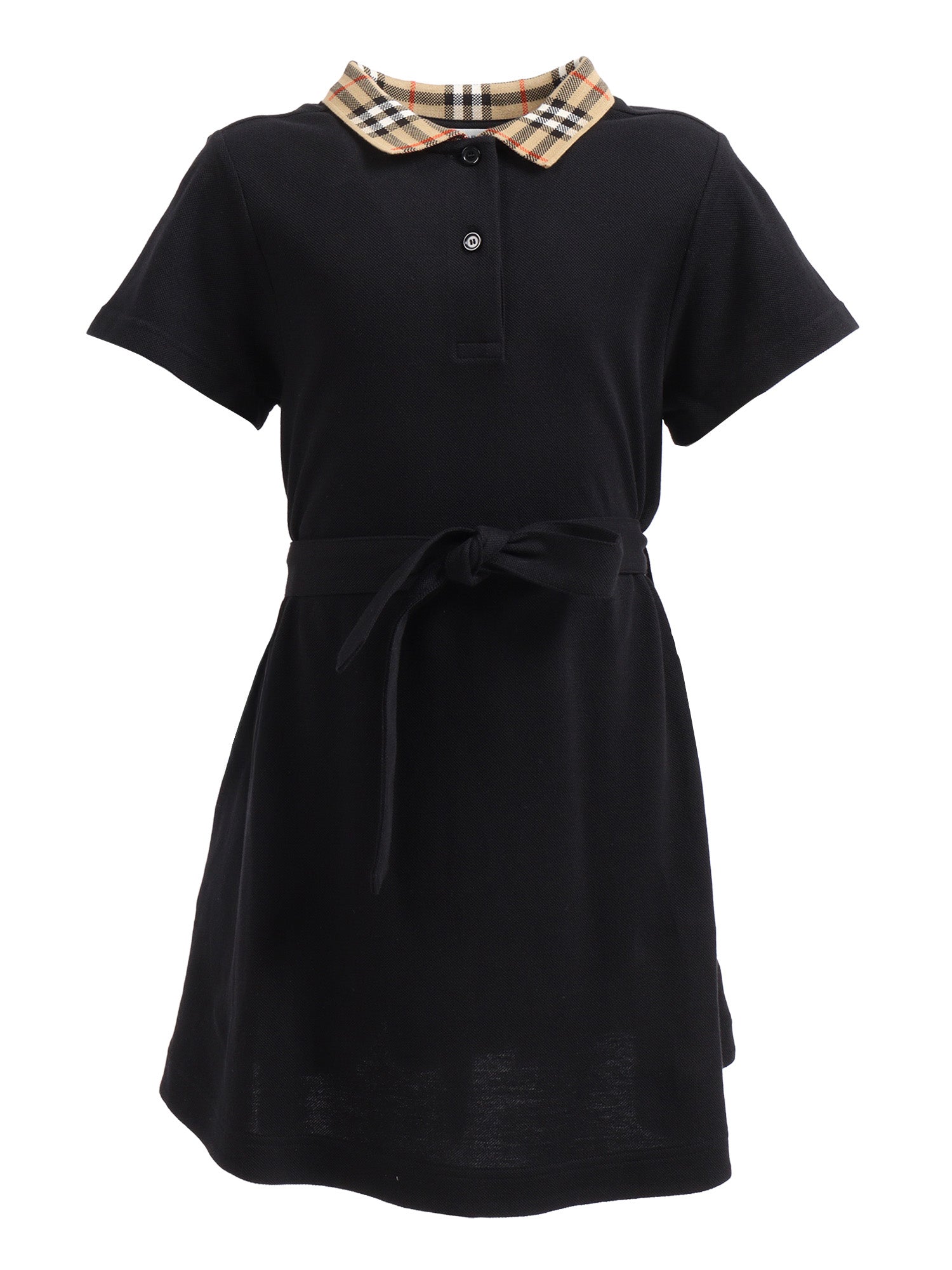 KID GIRL JERSY DRESS Black Cotton