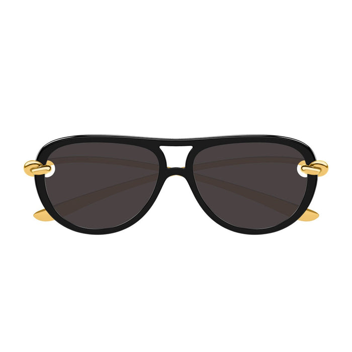 Bottega Veneta Bv1418s Signature Icons Black Bio-iniettato/metallo Sunglasses
