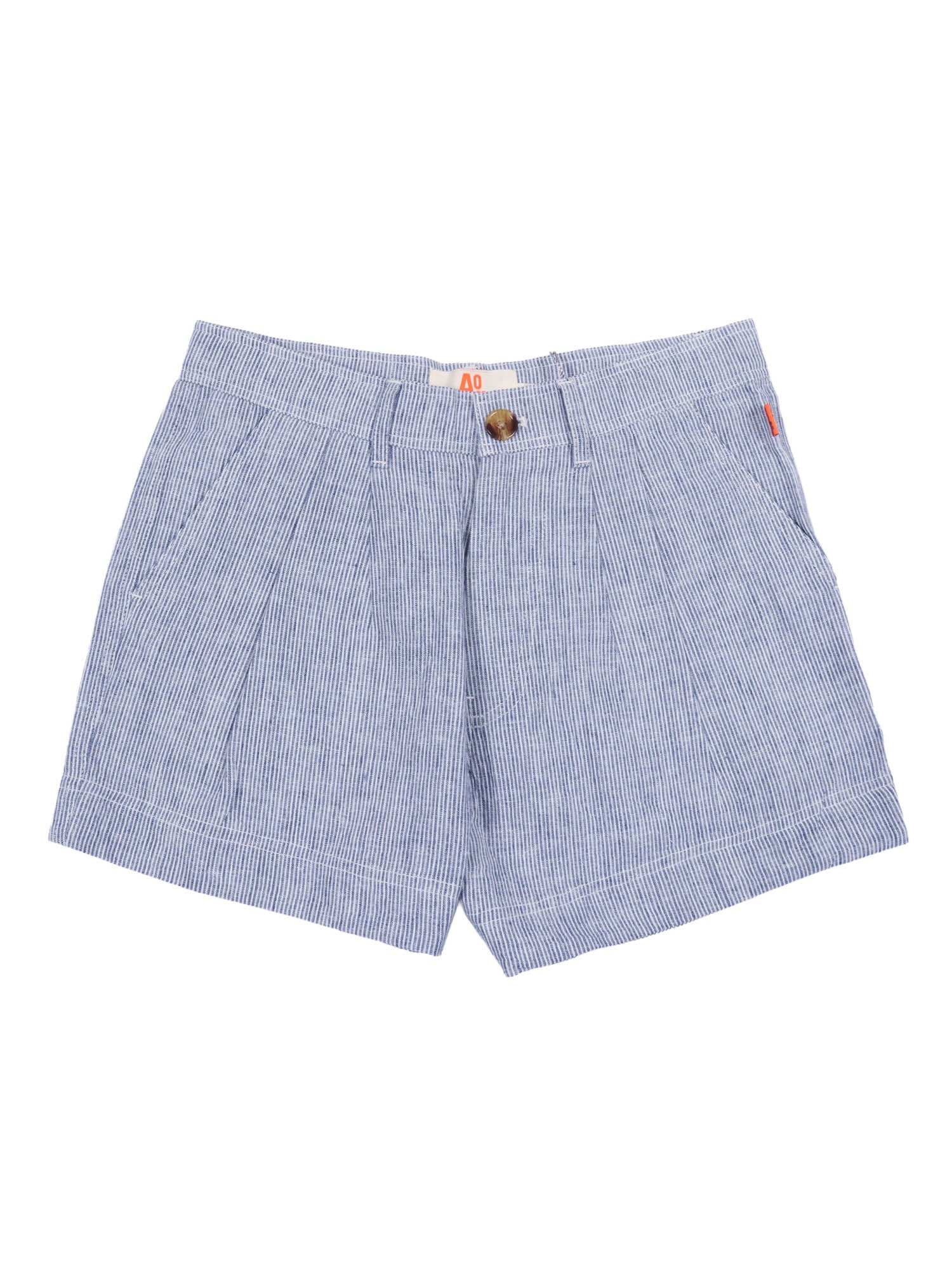 Girls Skirts Sara Elijah Ol Blue Linen Cotton Bermuda Short