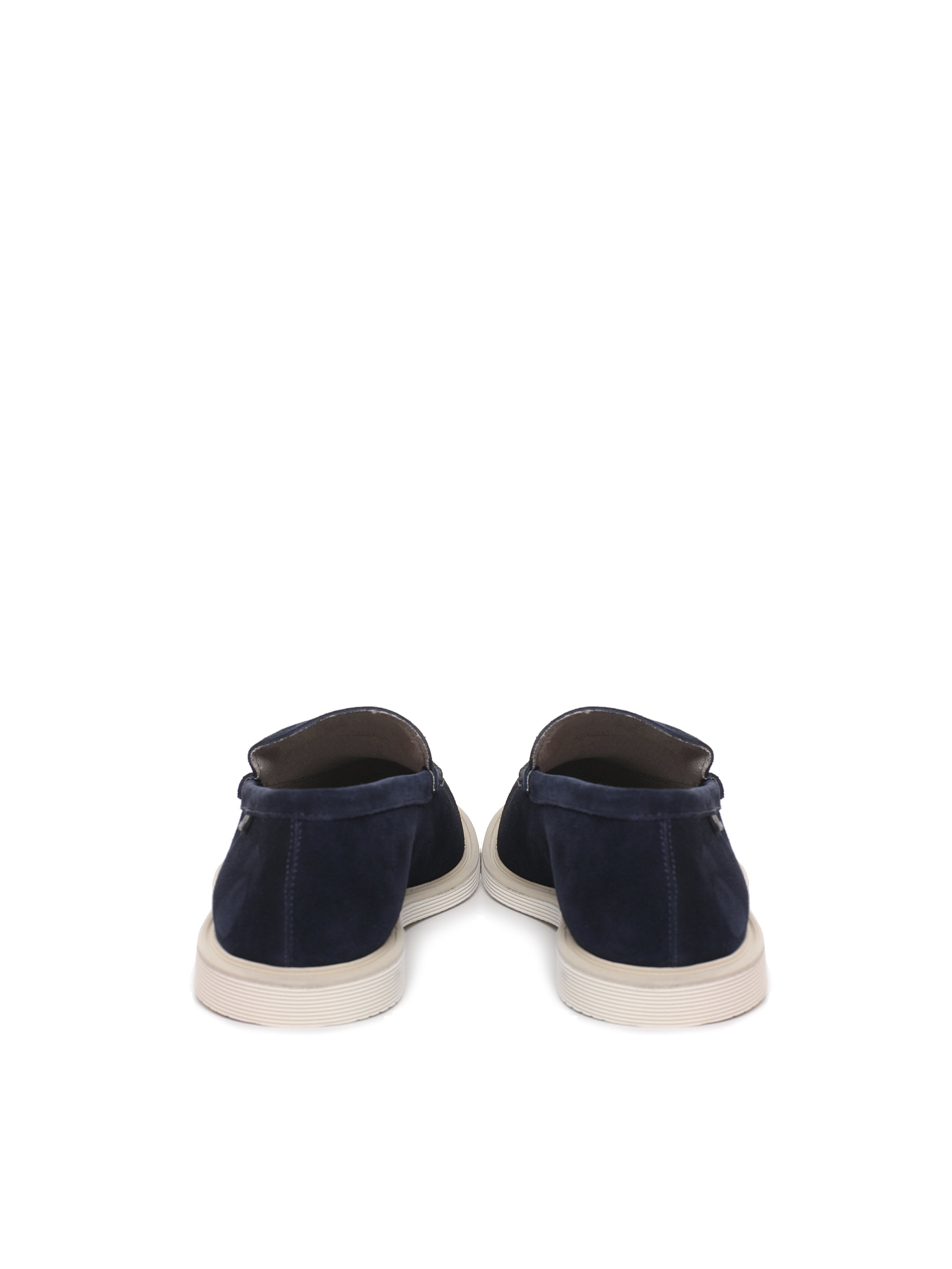 Hogan Flat Shoes Tuareg Blue Suede