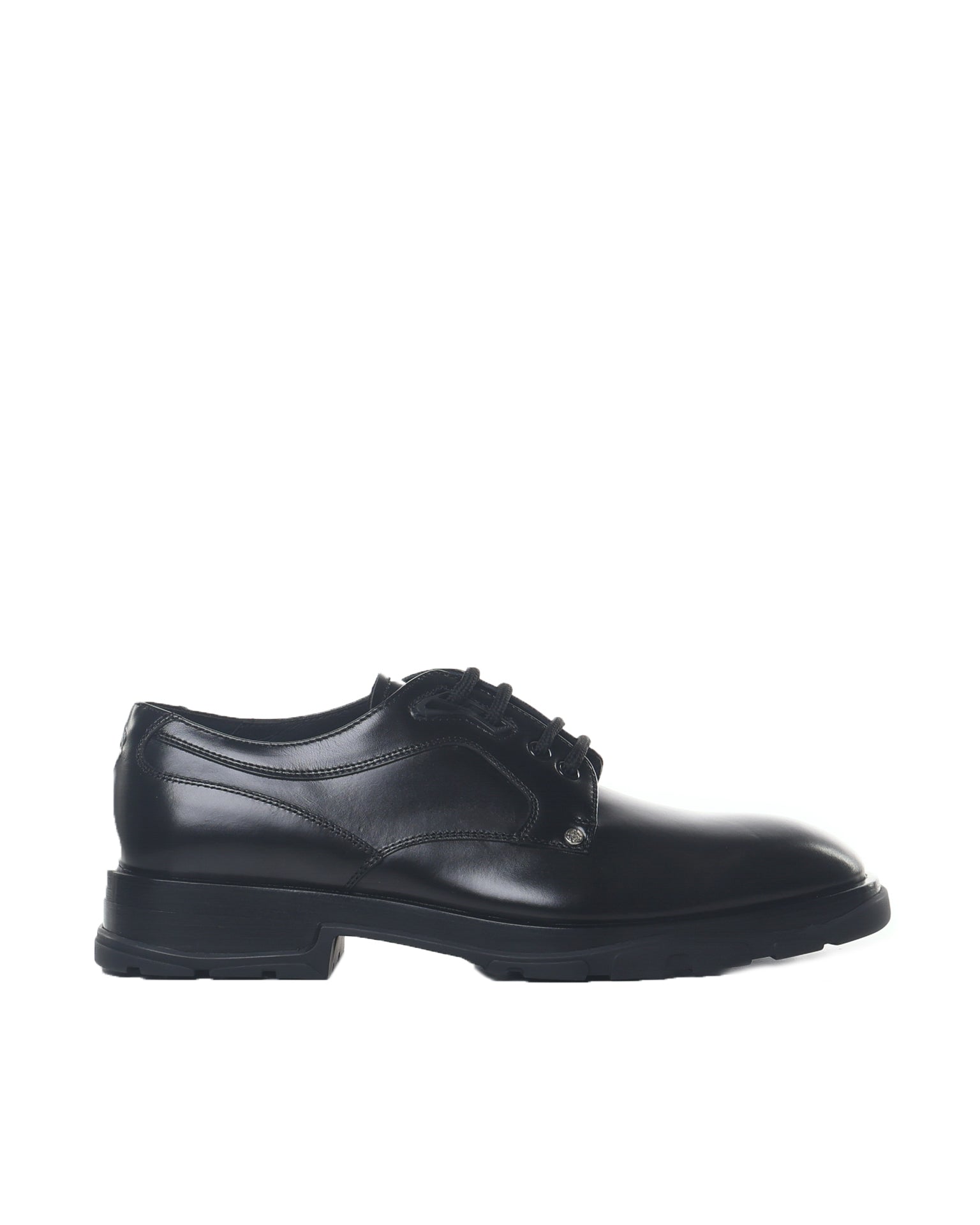 Alexander Mcqueen Flat Shoes Black Calfskin