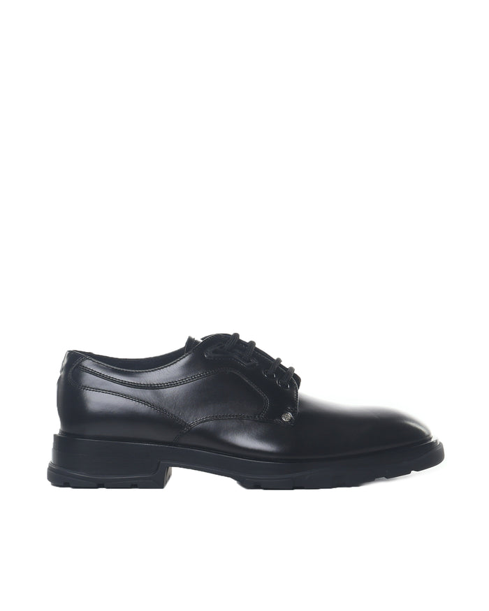 Alexander Mcqueen Flat Shoes Black Calfskin